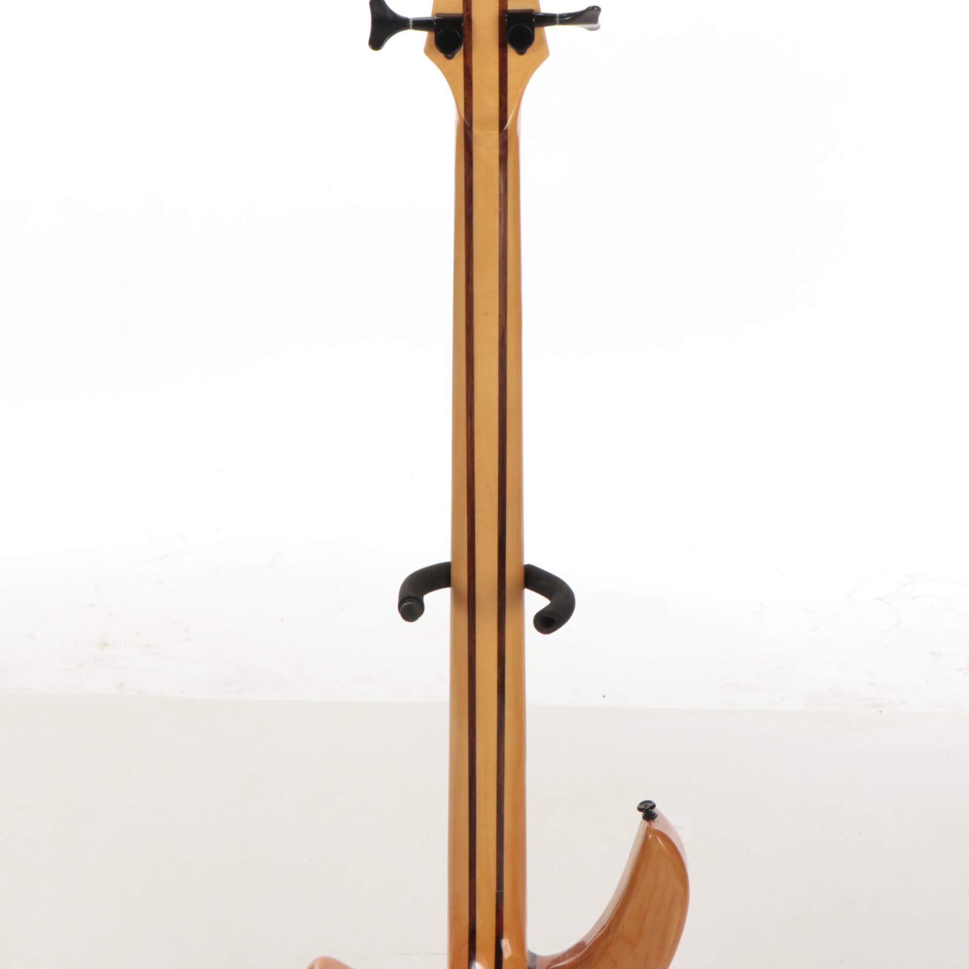 Sunsmile Electric Bass Guitar with 24 Frets and Neck-Through Construction