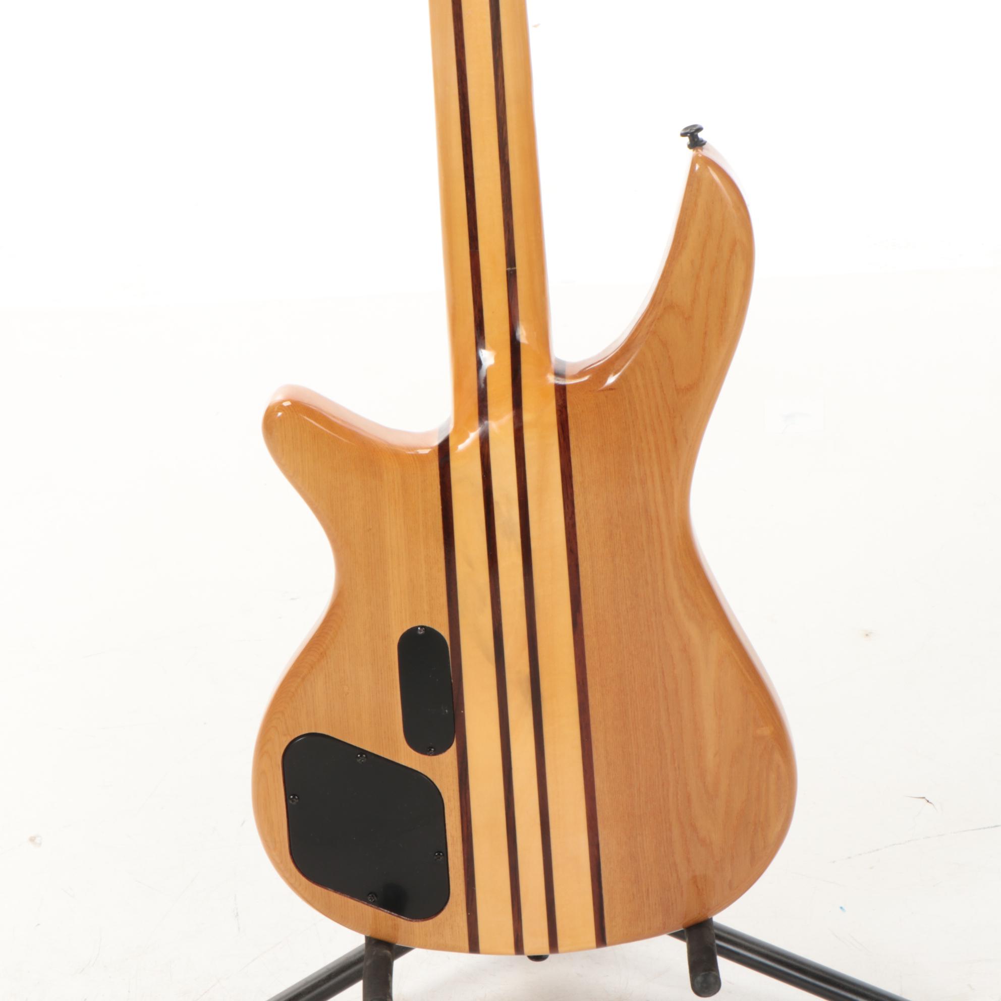Sunsmile Electric Bass Guitar with 24 Frets and Neck-Through Construction