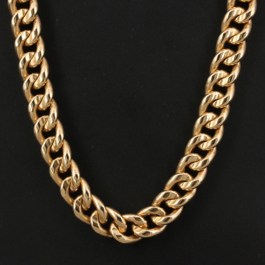 14K Curb Chain Necklace