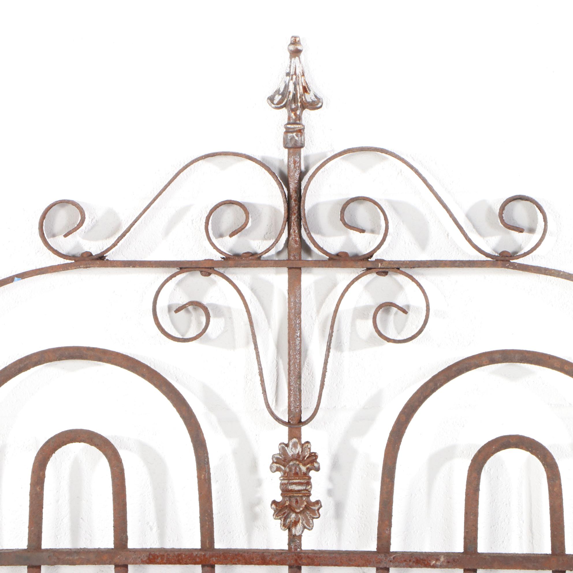 Logan Co. Cast and Wrought Iron Fence Gate, Early 20th Century