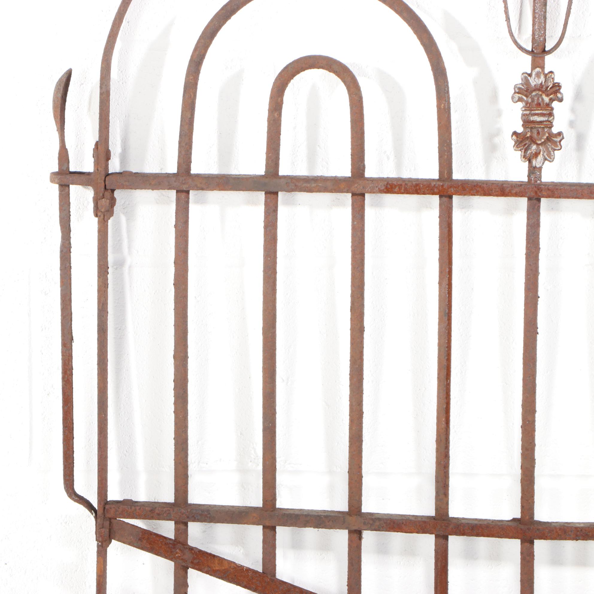 Logan Co. Cast and Wrought Iron Fence Gate, Early 20th Century