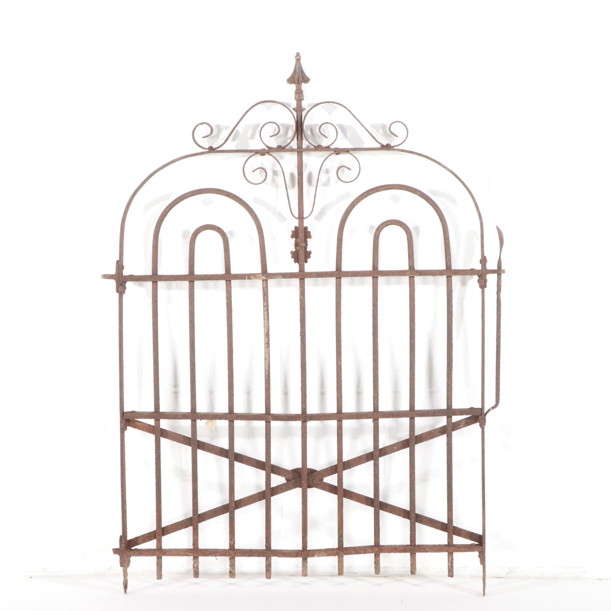 Logan Co. Cast and Wrought Iron Fence Gate, Early 20th Century