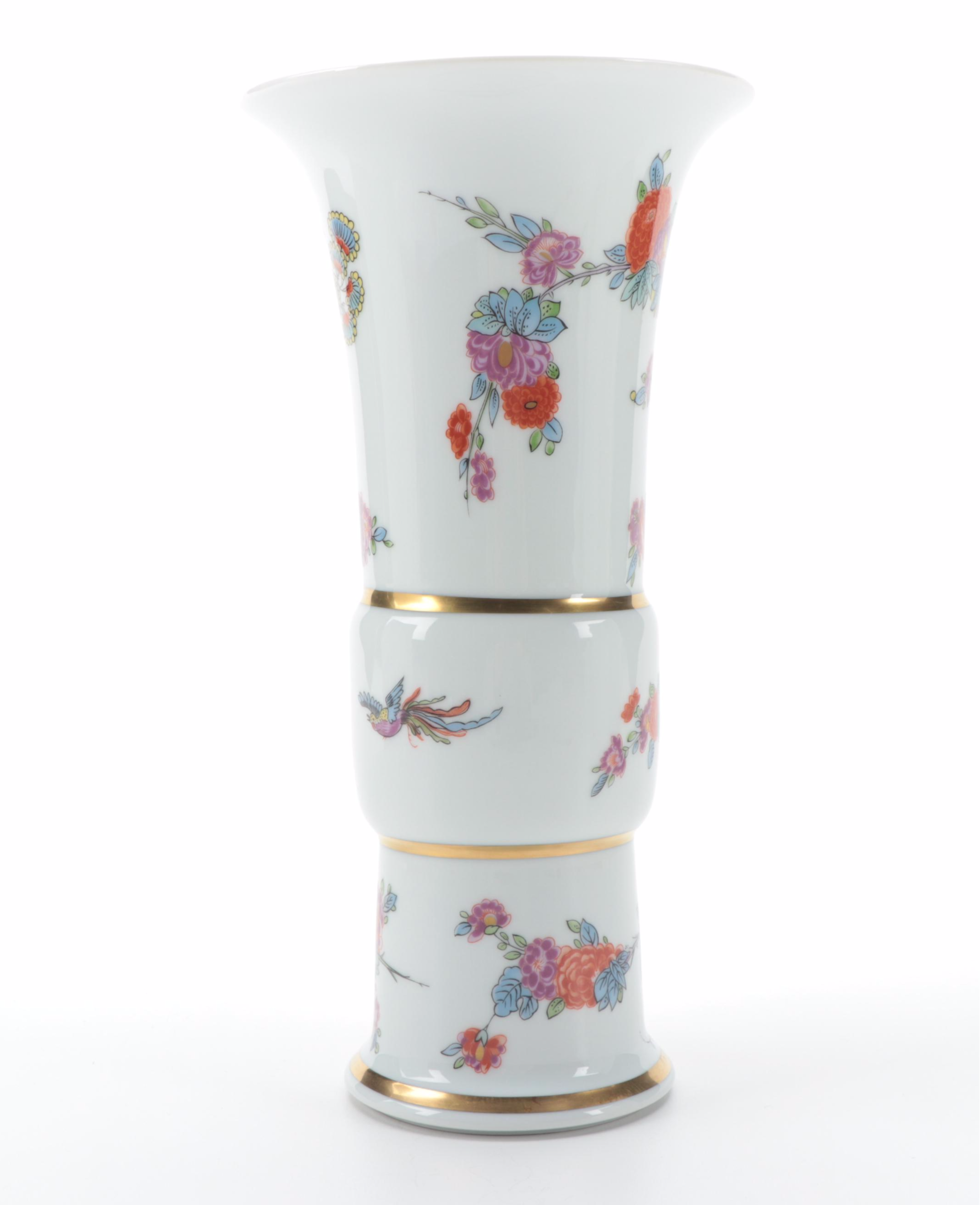 Haviland for Metropolitan Museum of Art Reproduction Meissen Porcelain Vase