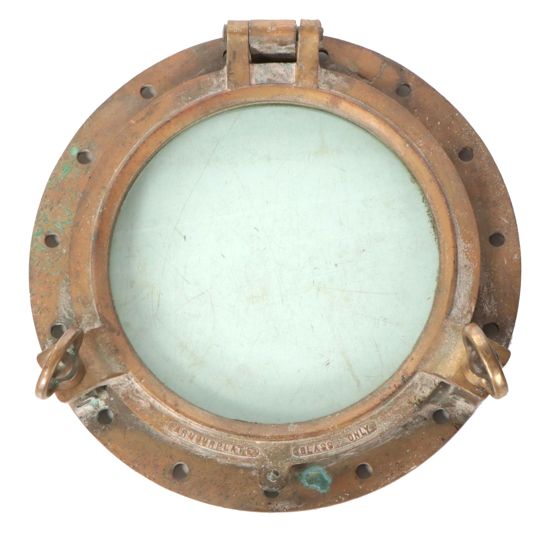 Brass Armourplate Glass Nautical Porthole Window