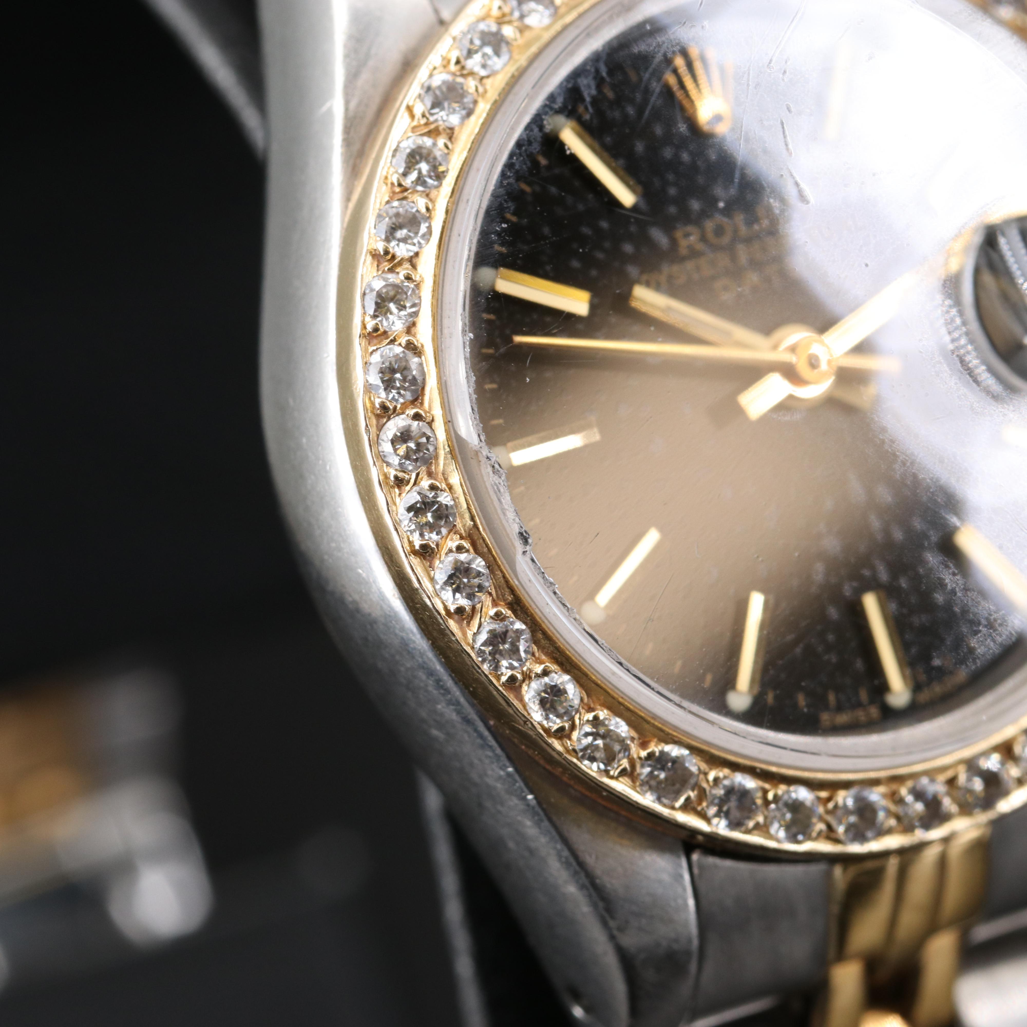 1985 Rolex Datejust Watch with Diamond Bezel