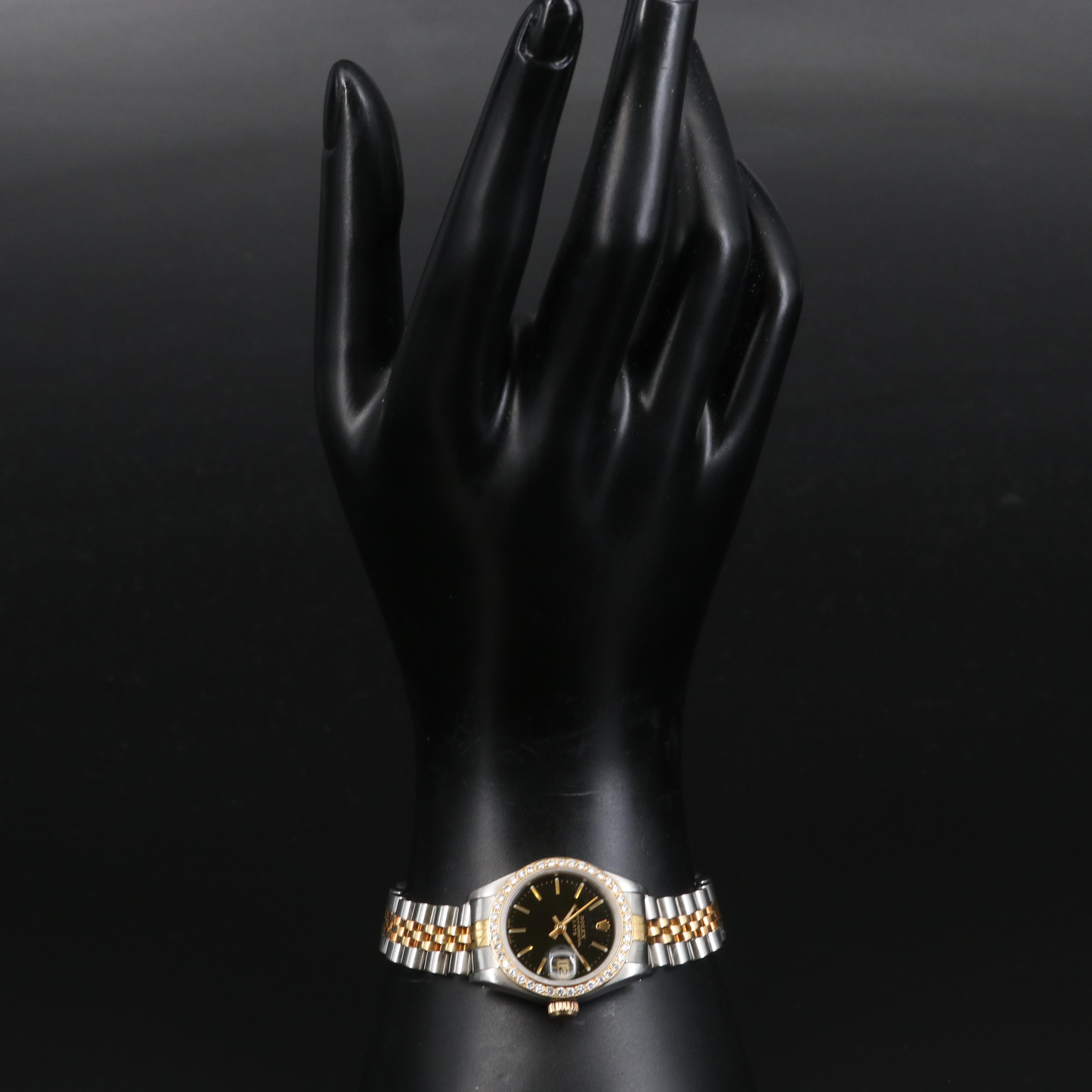 1985 Rolex Datejust Watch with Diamond Bezel