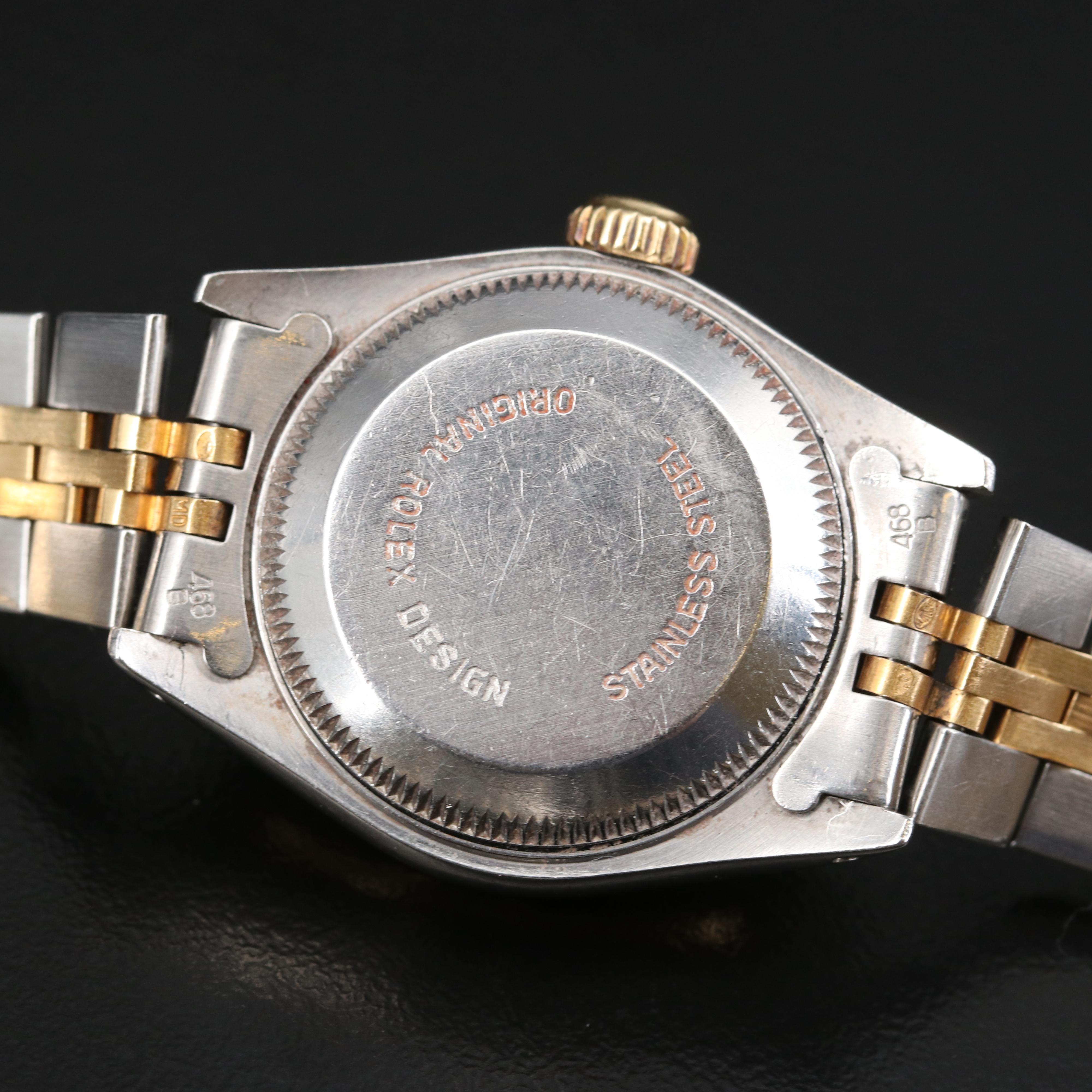 1985 Rolex Datejust Watch with Diamond Bezel