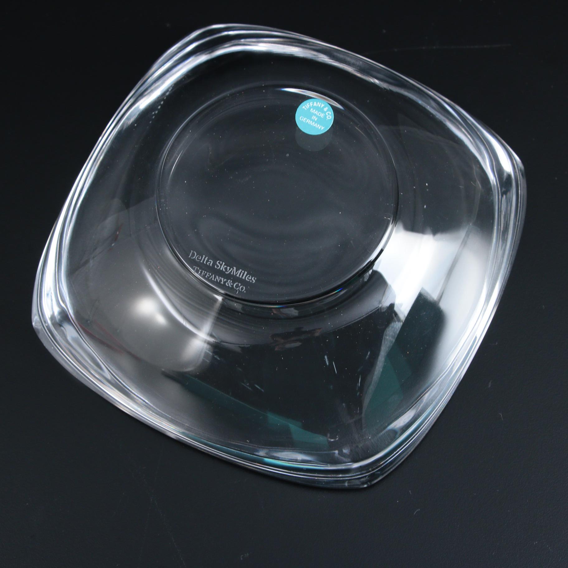 Tiffany & Co. "Delta Sky Miles" Crystal Candy Dish