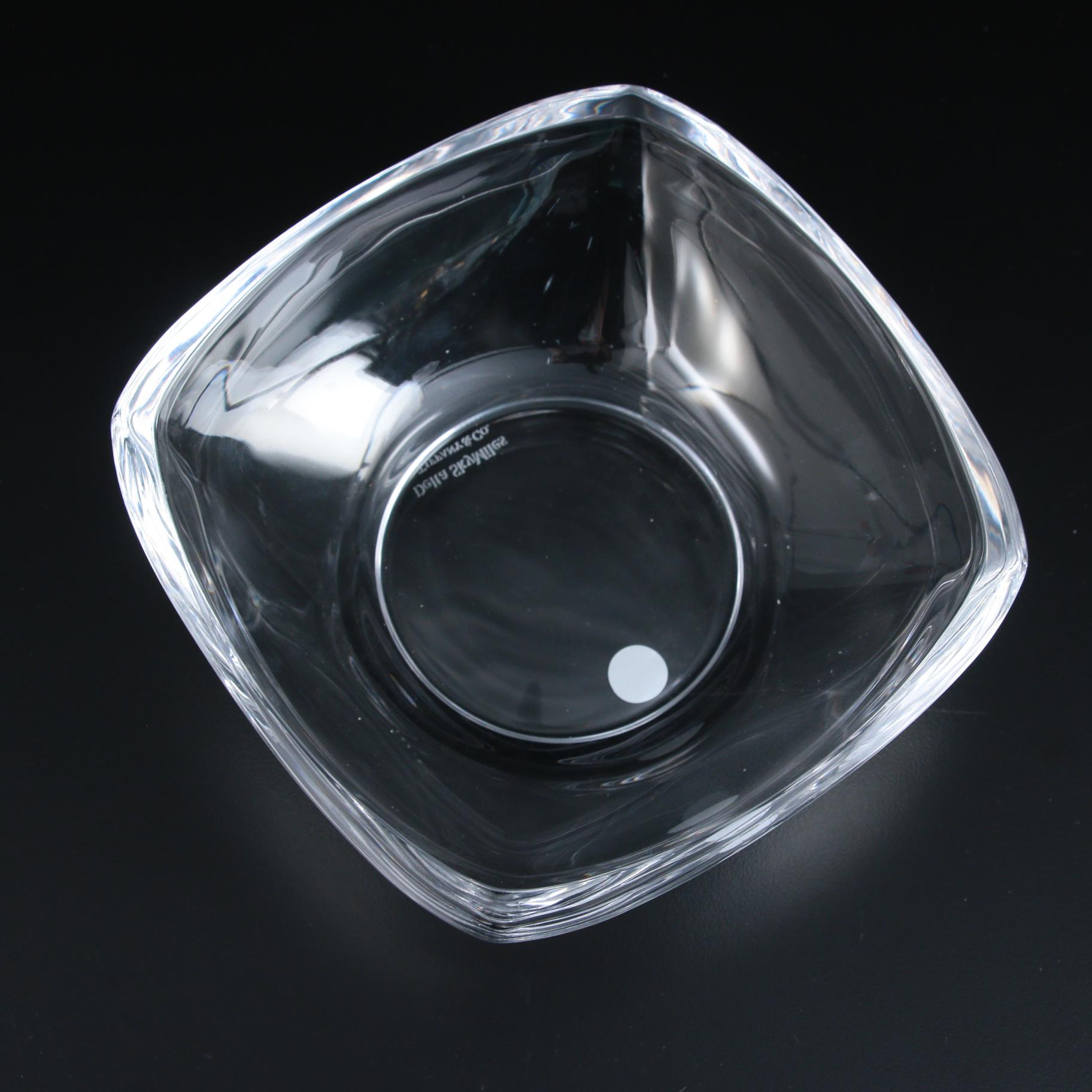 Tiffany & Co. "Delta Sky Miles" Crystal Candy Dish