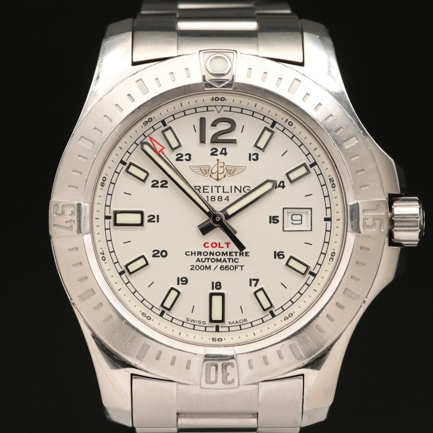 Breitling "Colt" Stainless Steel Automatic Wristwatch