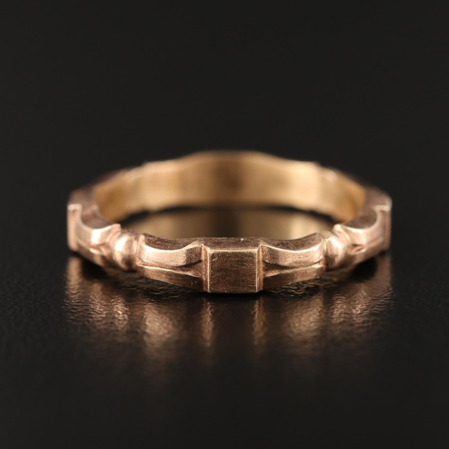 14K Patterned Band