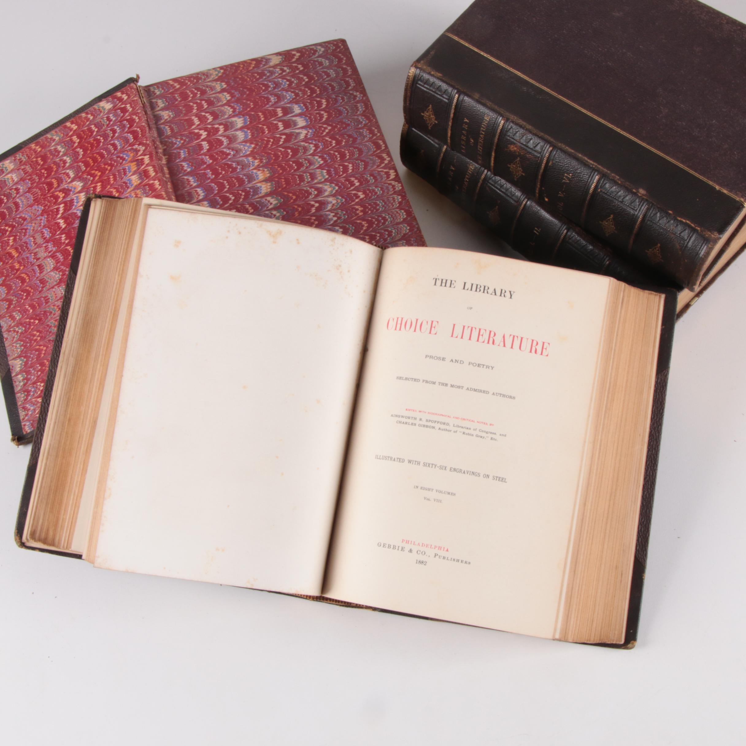 "The Library of Choice Literature" Complete Set, 1882