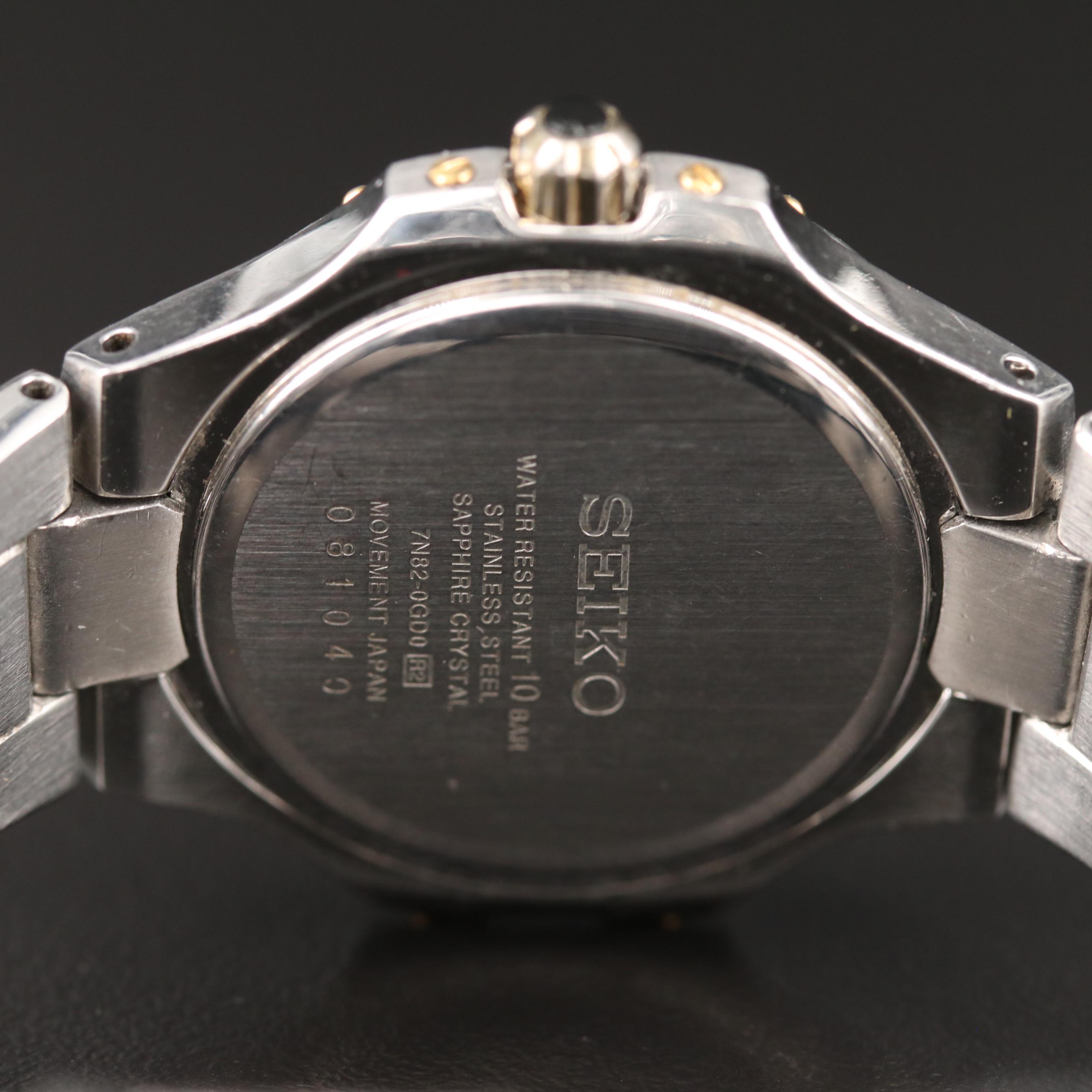 Seiko "Coutura" Diamond Bezel and Mother of Pearl Dial Watch