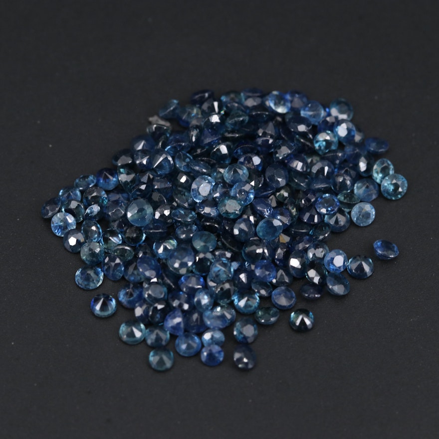 Loose 11.12 CTW Round Faceted Sapphires