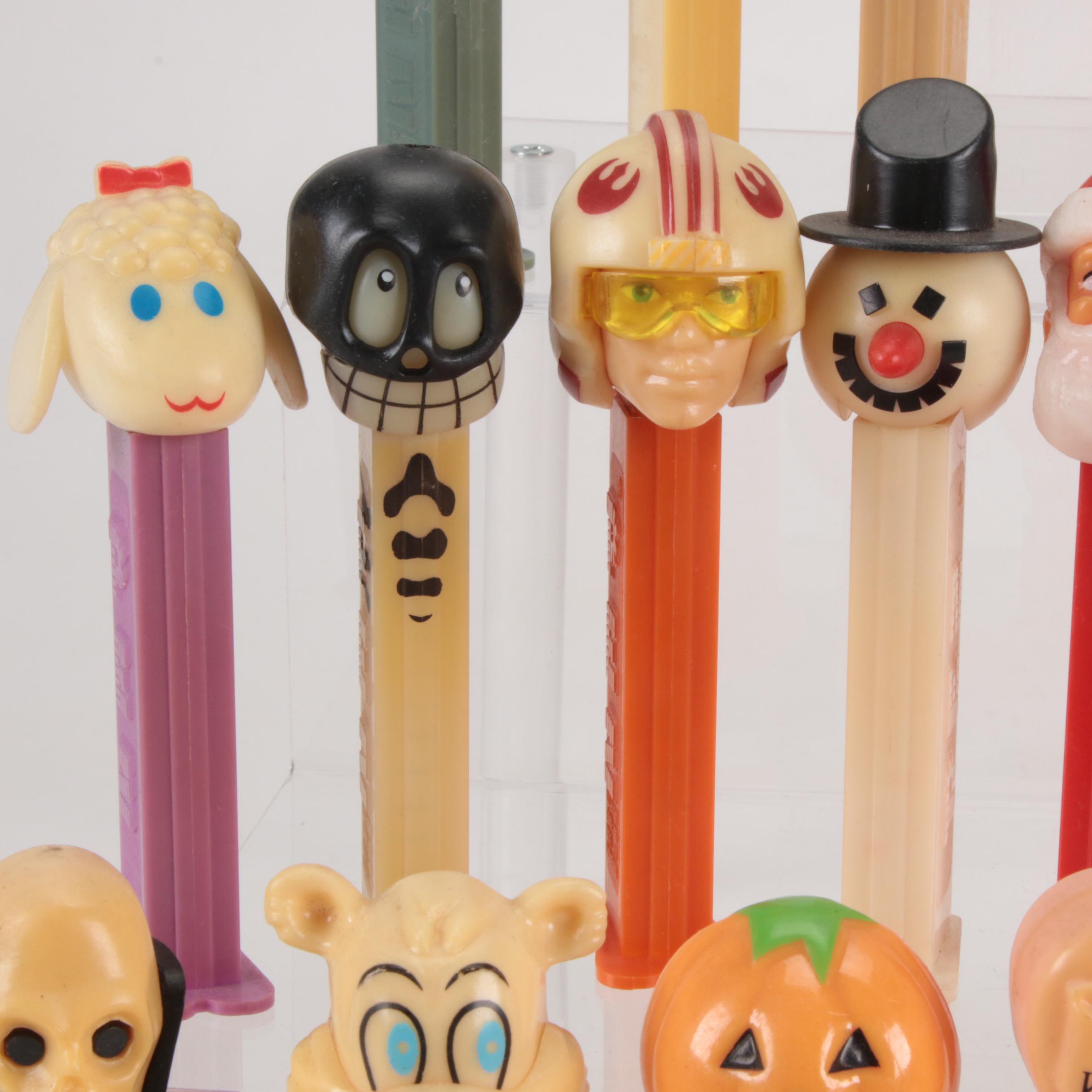 Pez Dispenser Collection, Including Princess Leia, Chewbacca, More