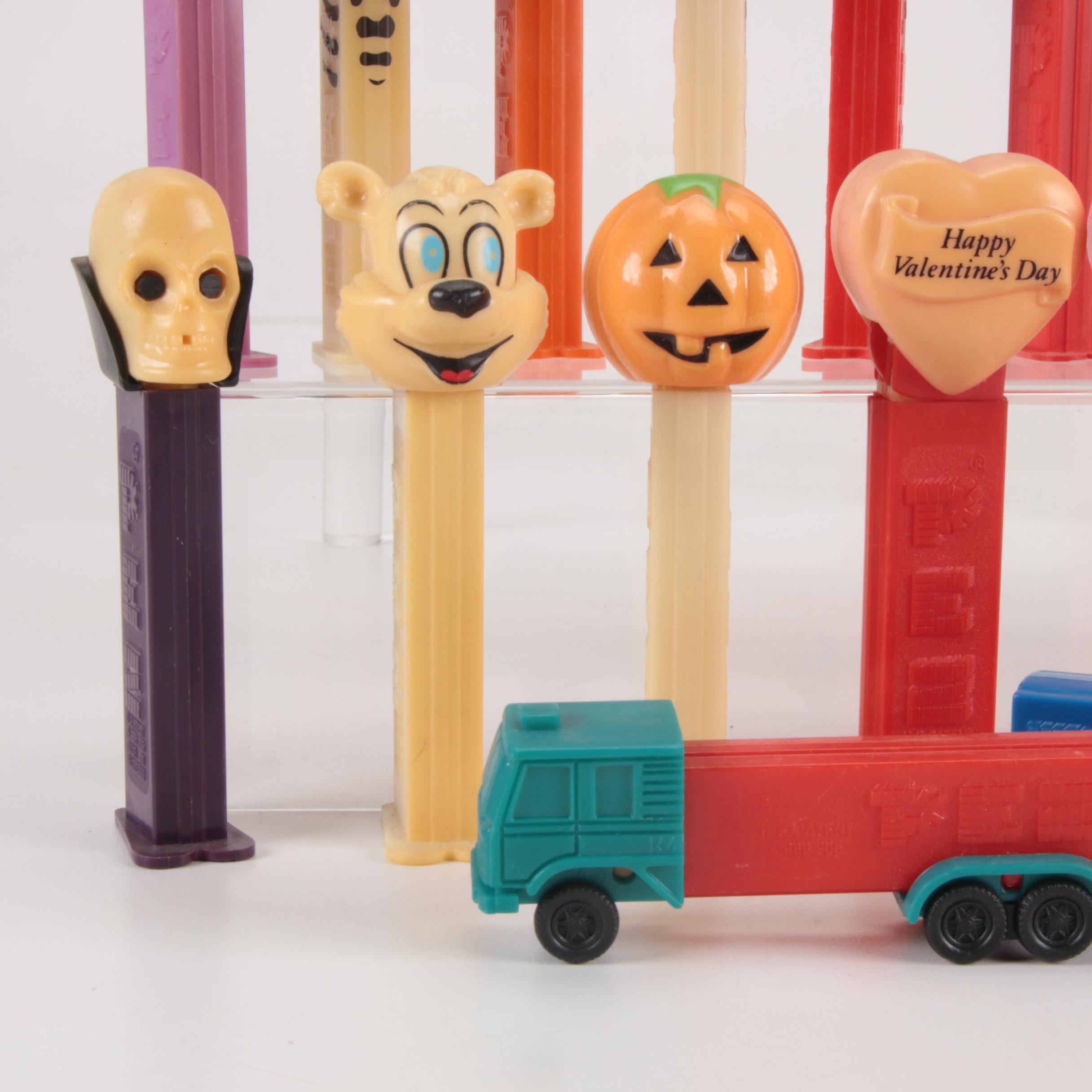 Pez Dispenser Collection, Including Princess Leia, Chewbacca, More