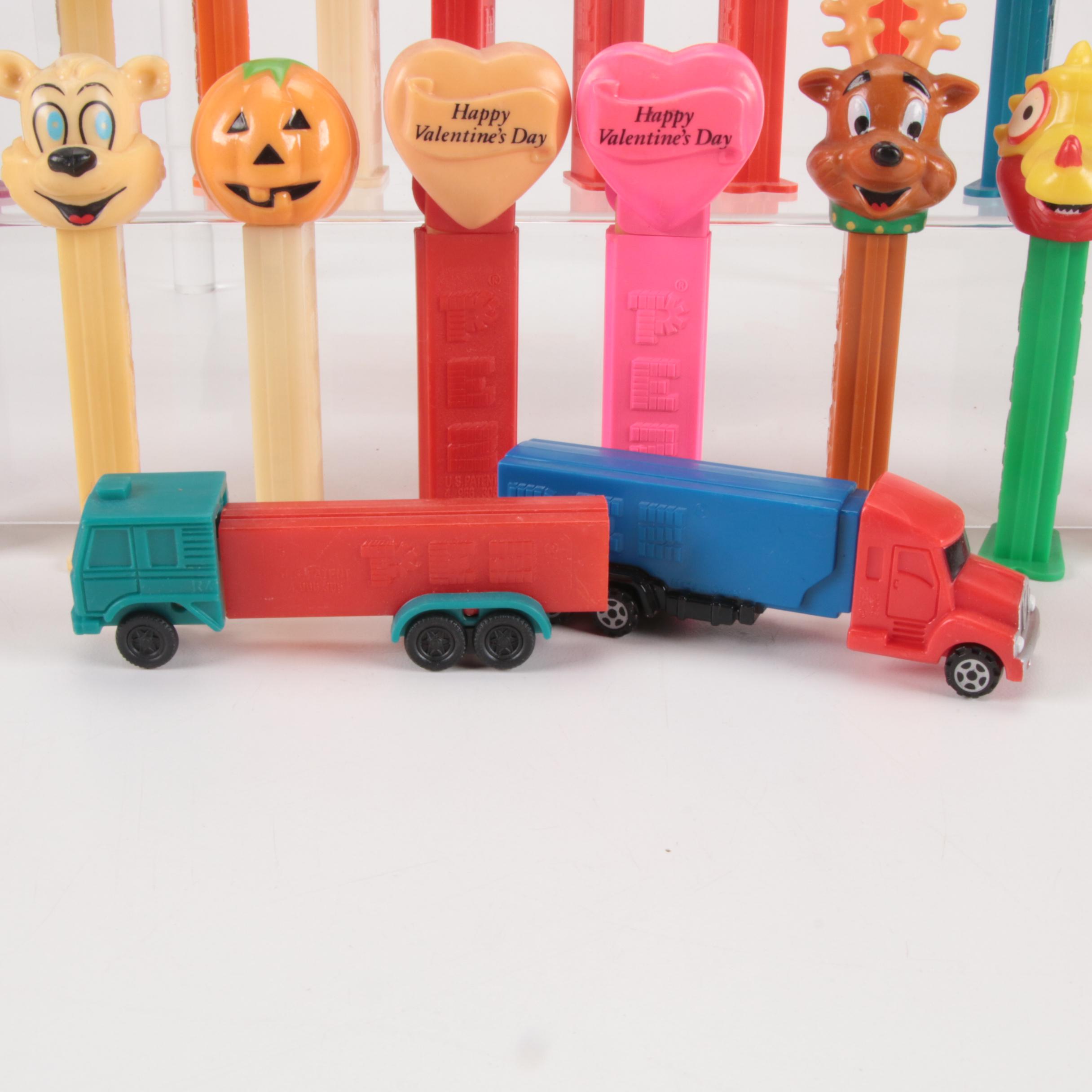 Pez Dispenser Collection, Including Princess Leia, Chewbacca, More