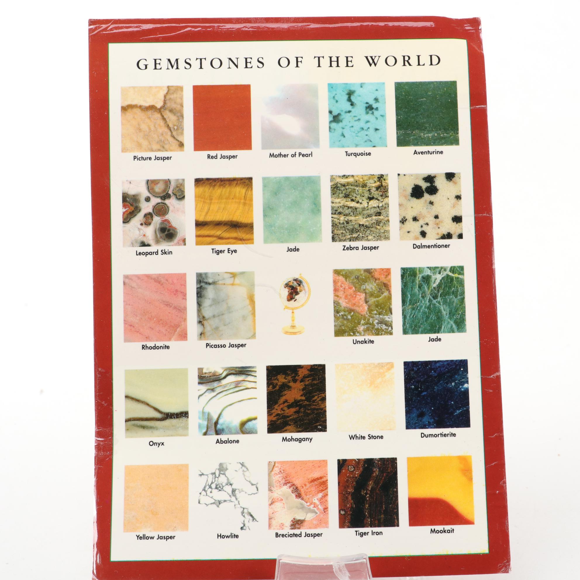 Gemstone Globe Paperweight Desktop Décor