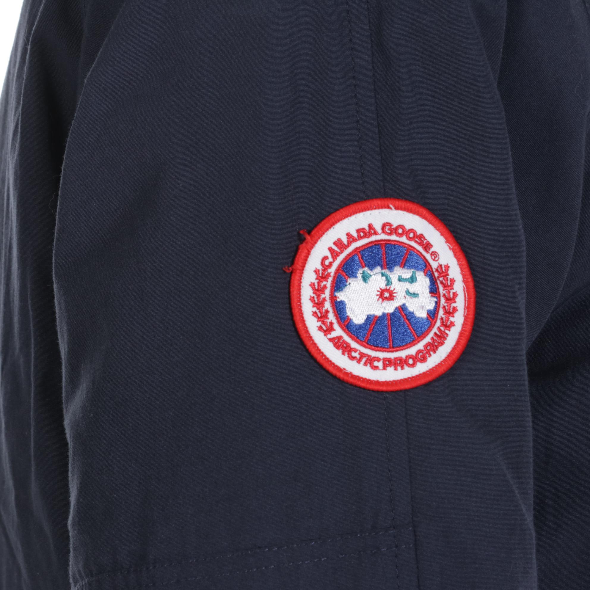 Canada Goose Navy Blue Down Parka with Coyote Fur Hood