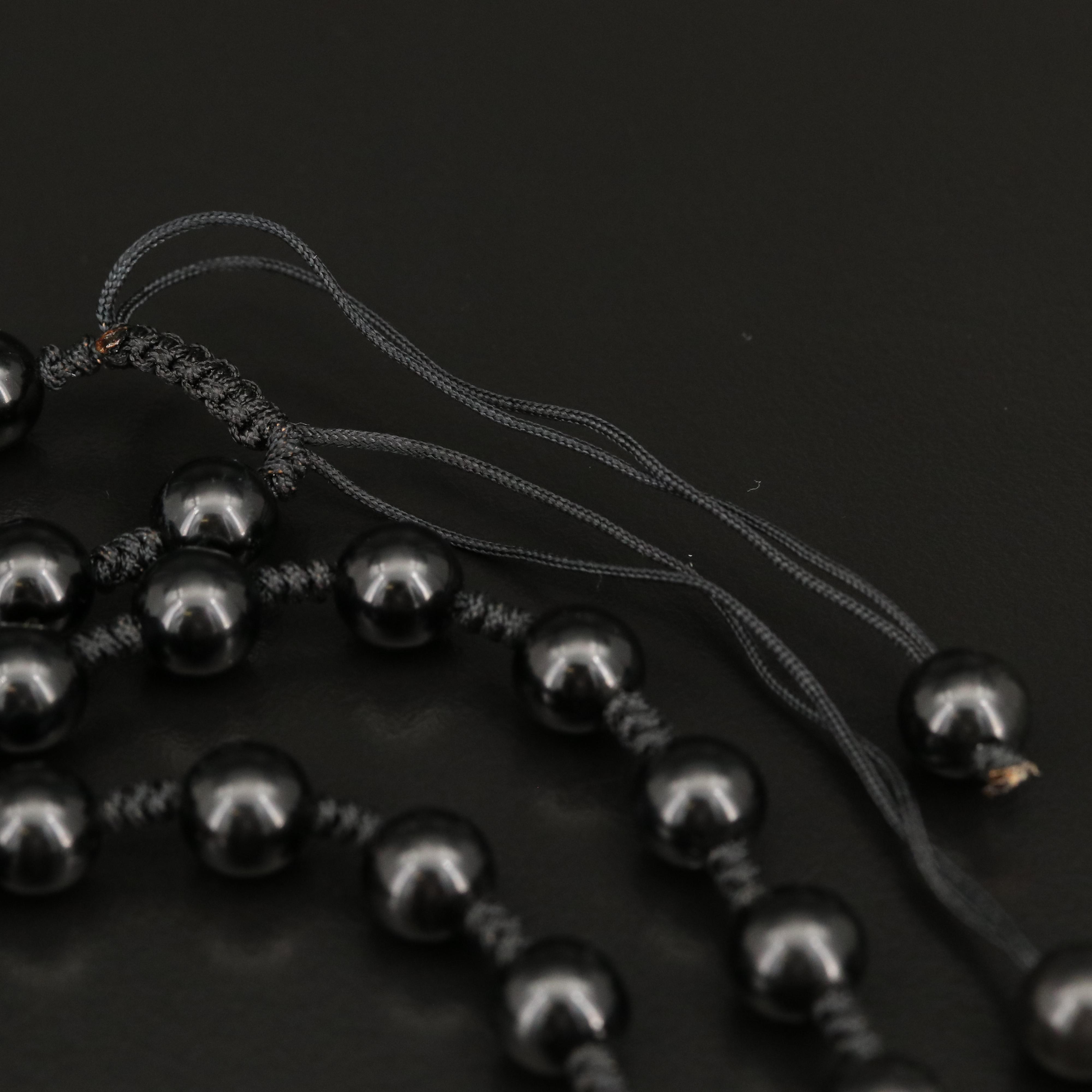 Chinese "Pi Xiu" Good Fortune and Wealth Obsidian Necklace