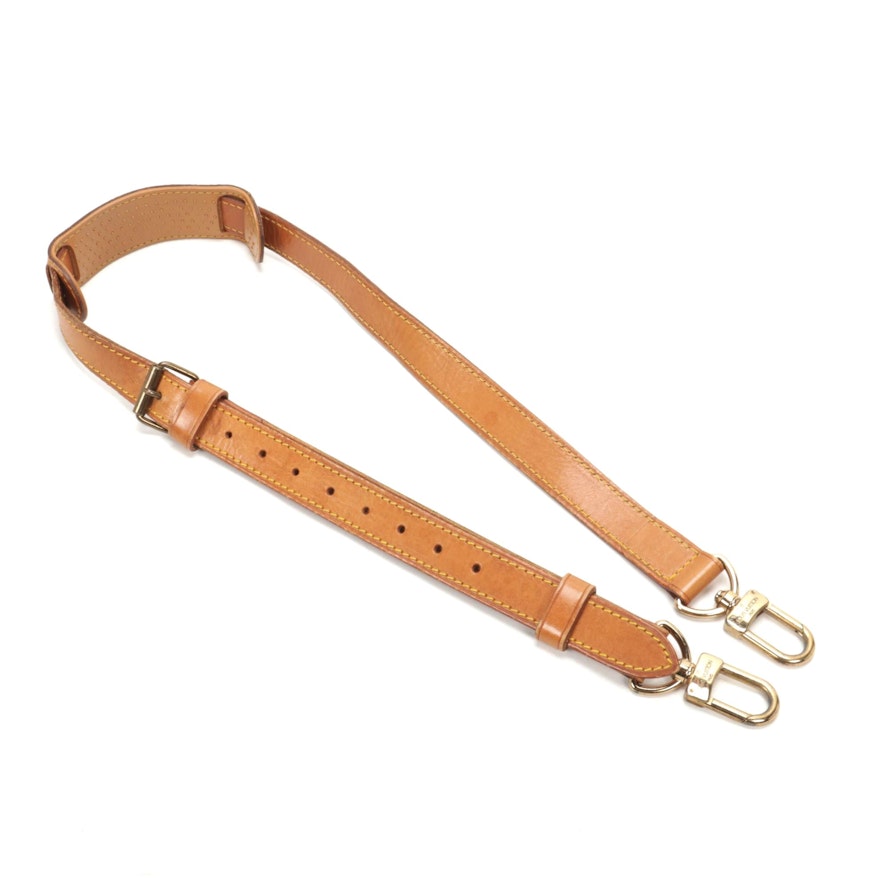 Louis Vuitton Keepall Bandouliere Vachetta Leather Strap