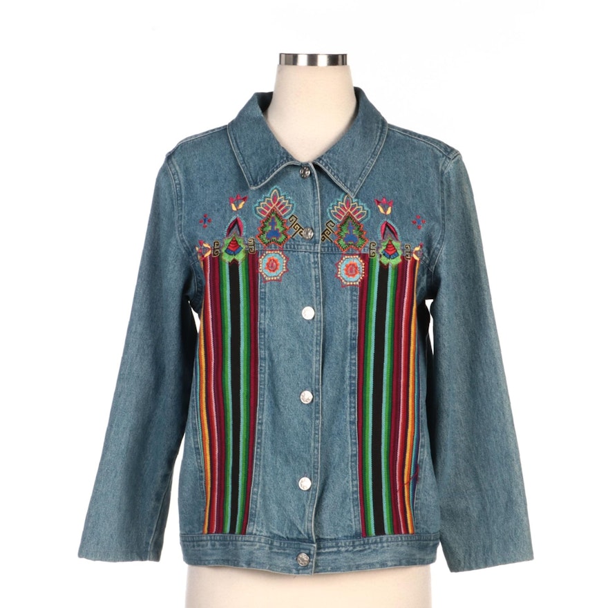 Bedford Fair Embroidered Denim Jacket