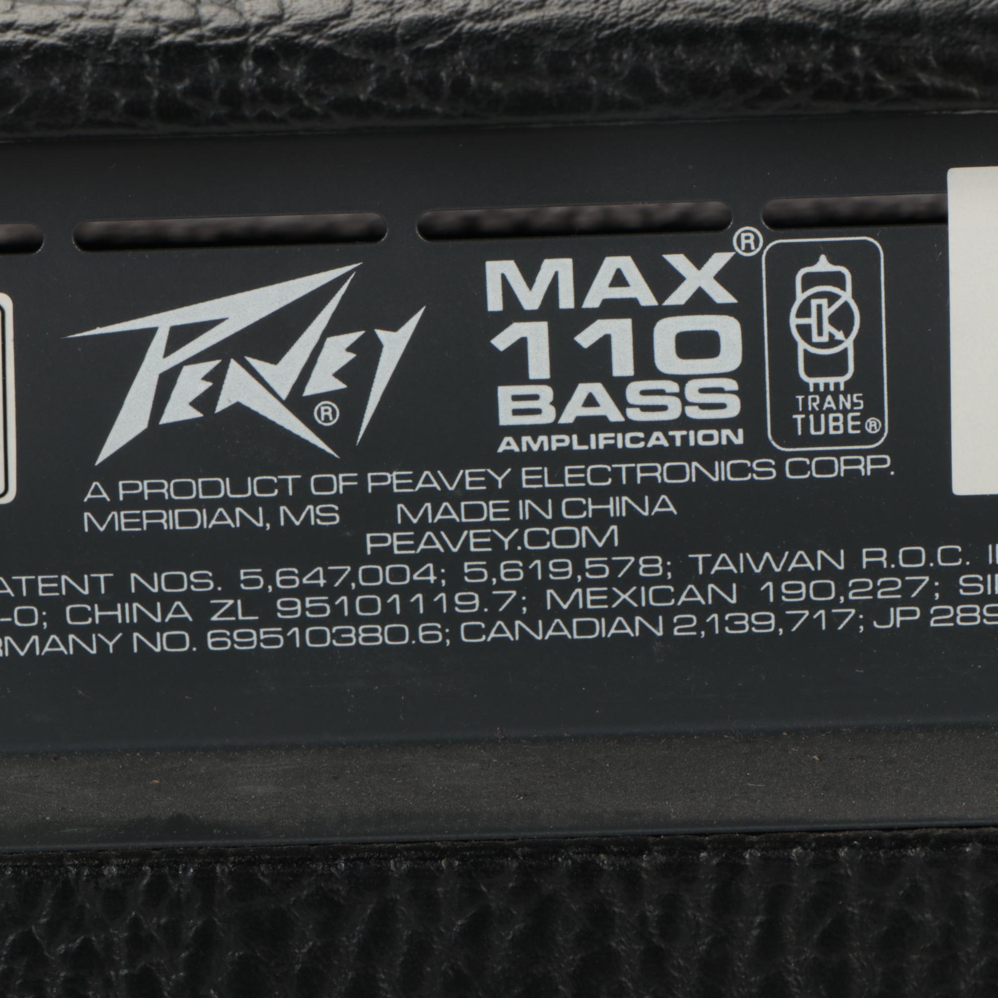 Peavey Max 110 Bass Amplifier with Zoom Effects Processor