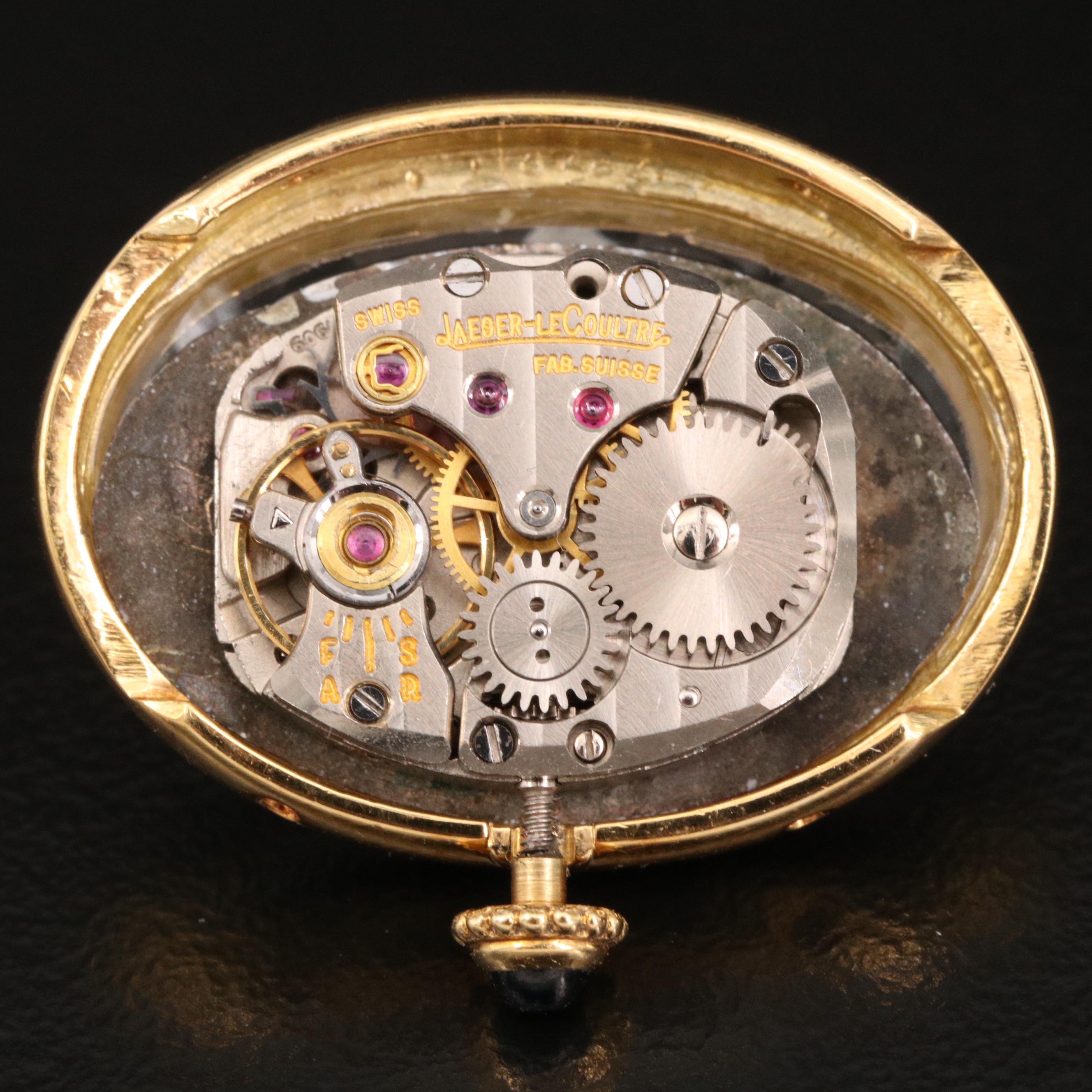 18K Cartier Baignoire Watch with Jaeger-LeCoultre Movement