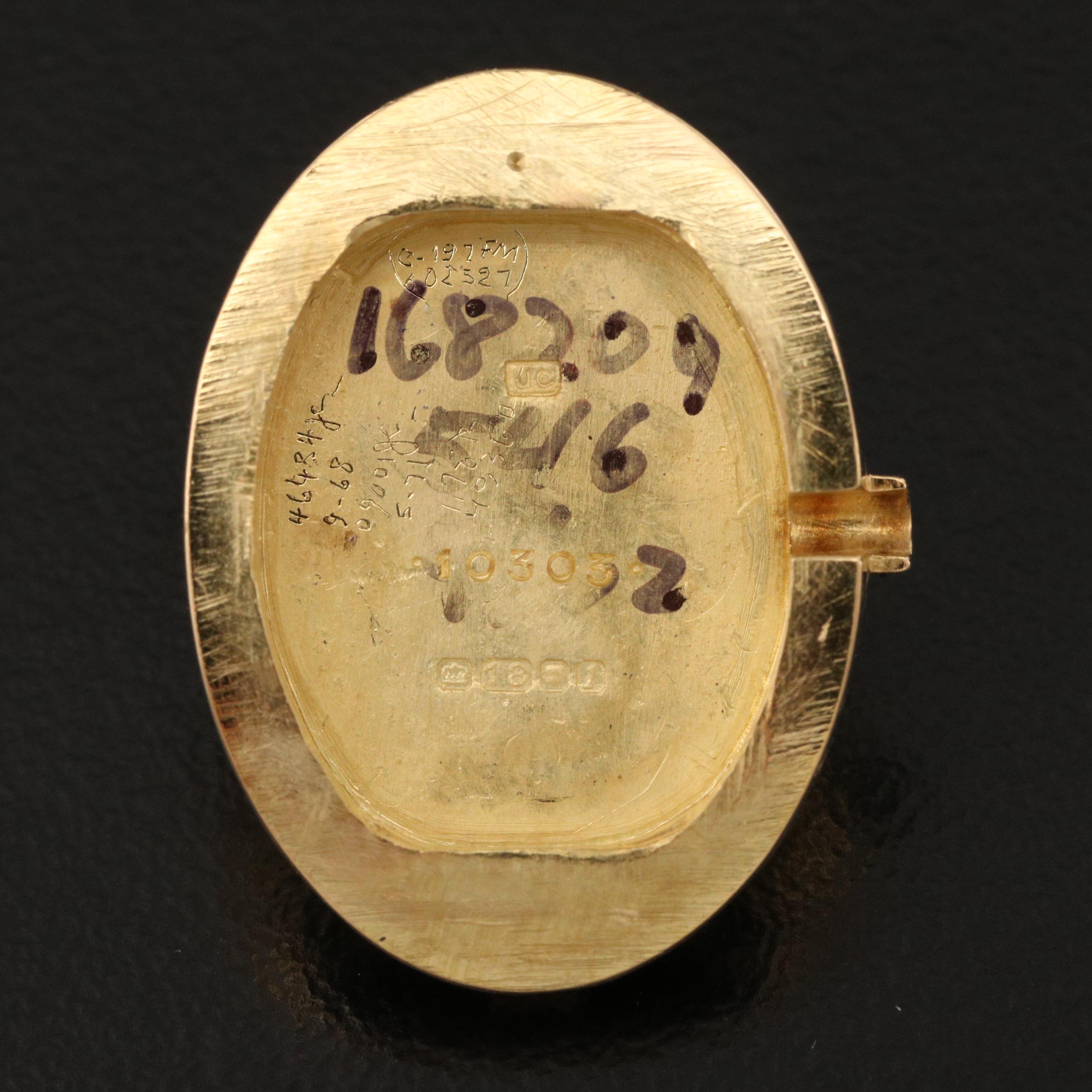 18K Cartier Baignoire Watch with Jaeger-LeCoultre Movement