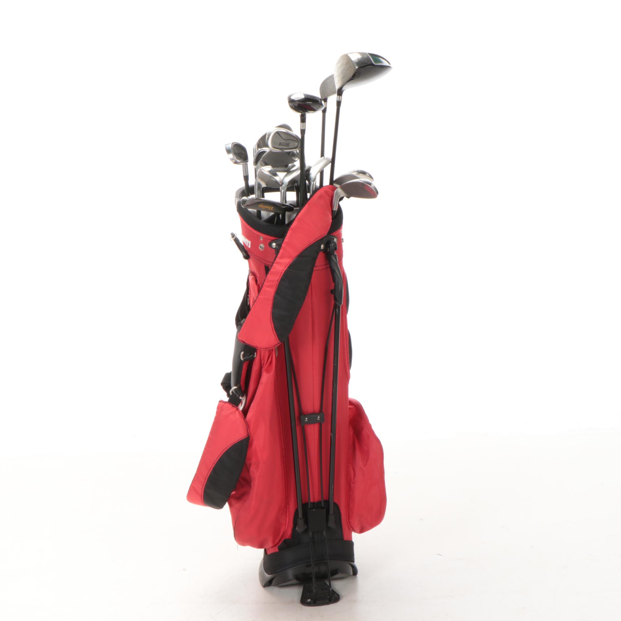 Cincinnati Reds Decorated Golf Bag with Warrior Golf Clubs