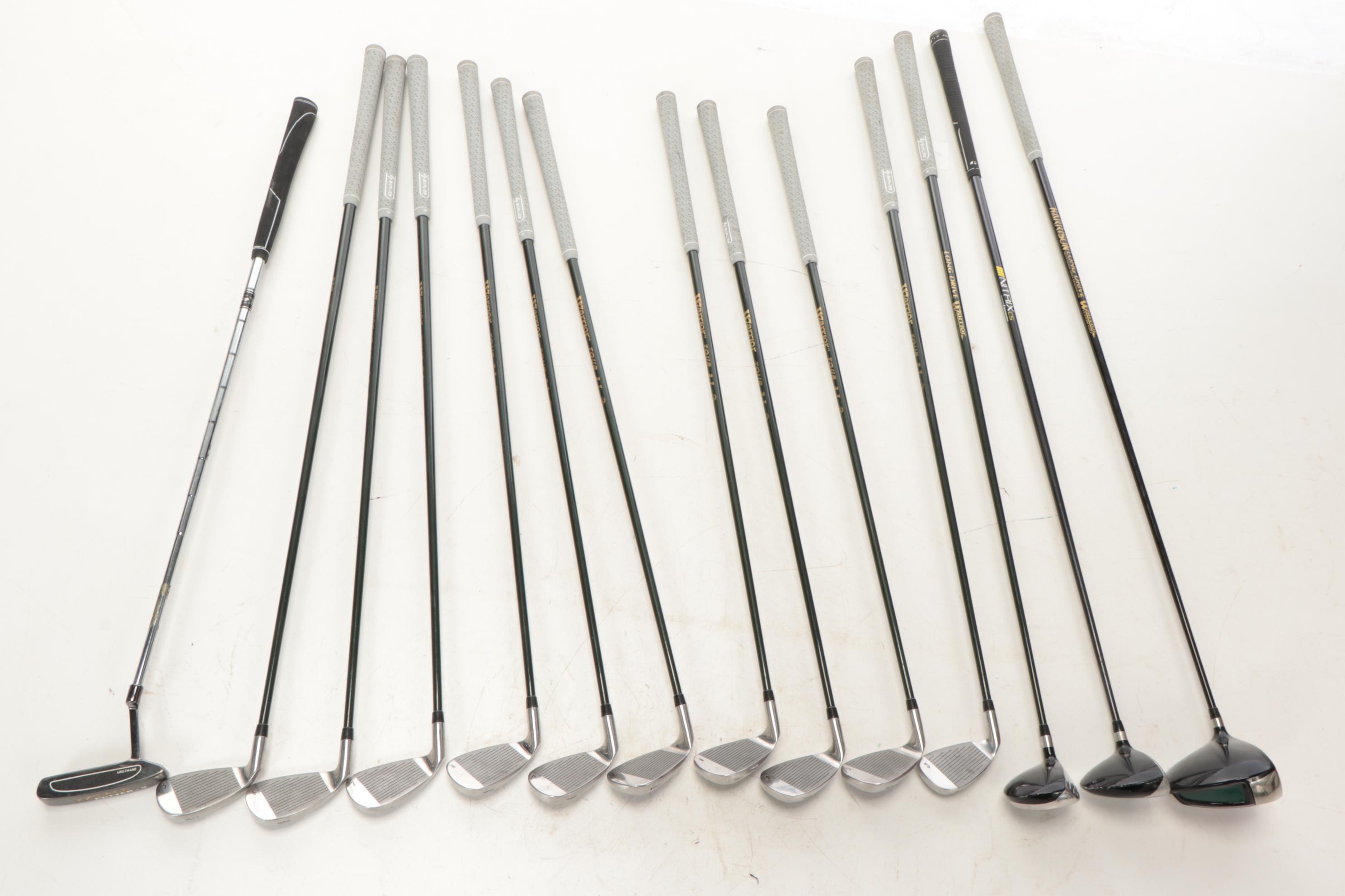 Cincinnati Reds Decorated Golf Bag with Warrior Golf Clubs