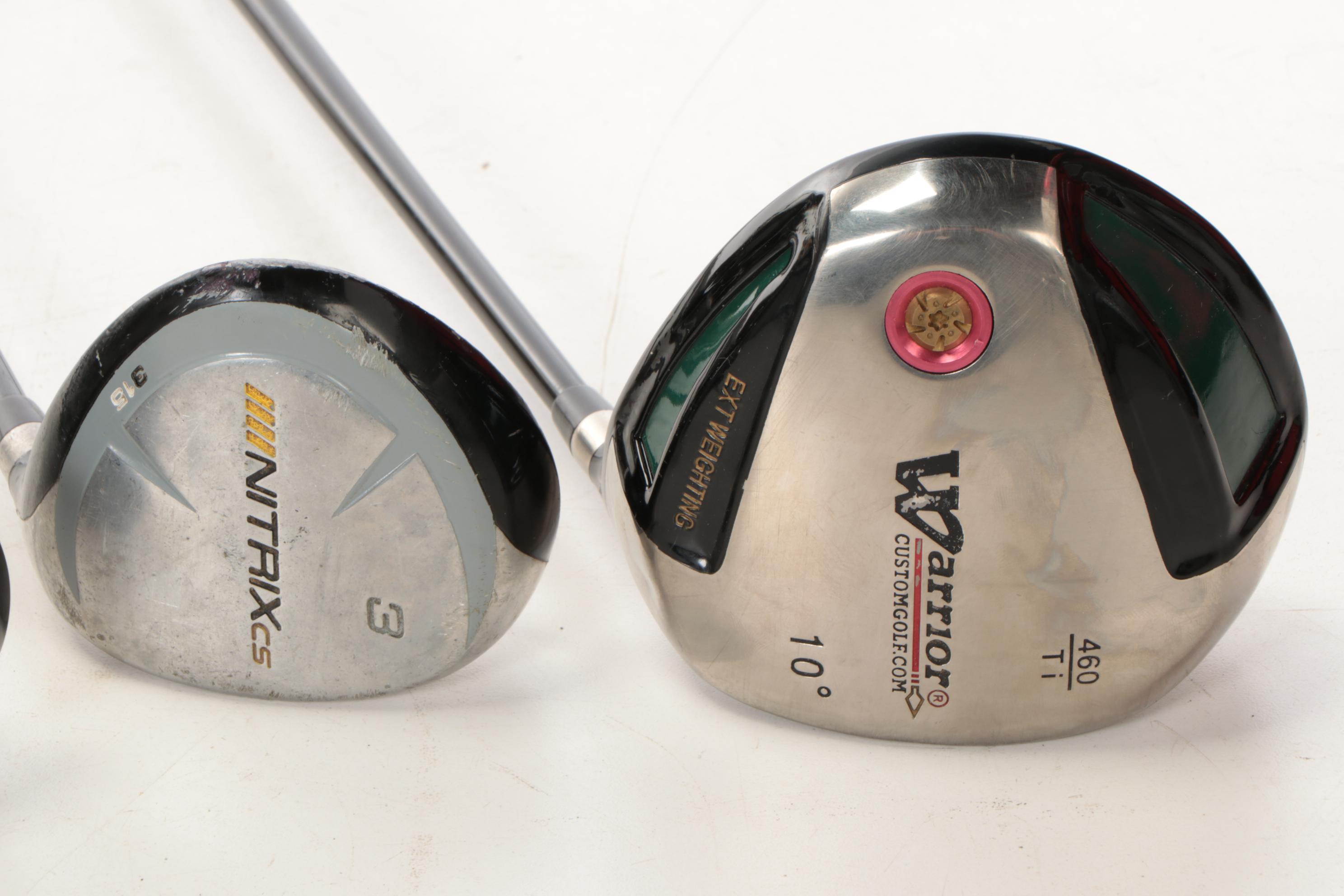 Cincinnati Reds Decorated Golf Bag with Warrior Golf Clubs