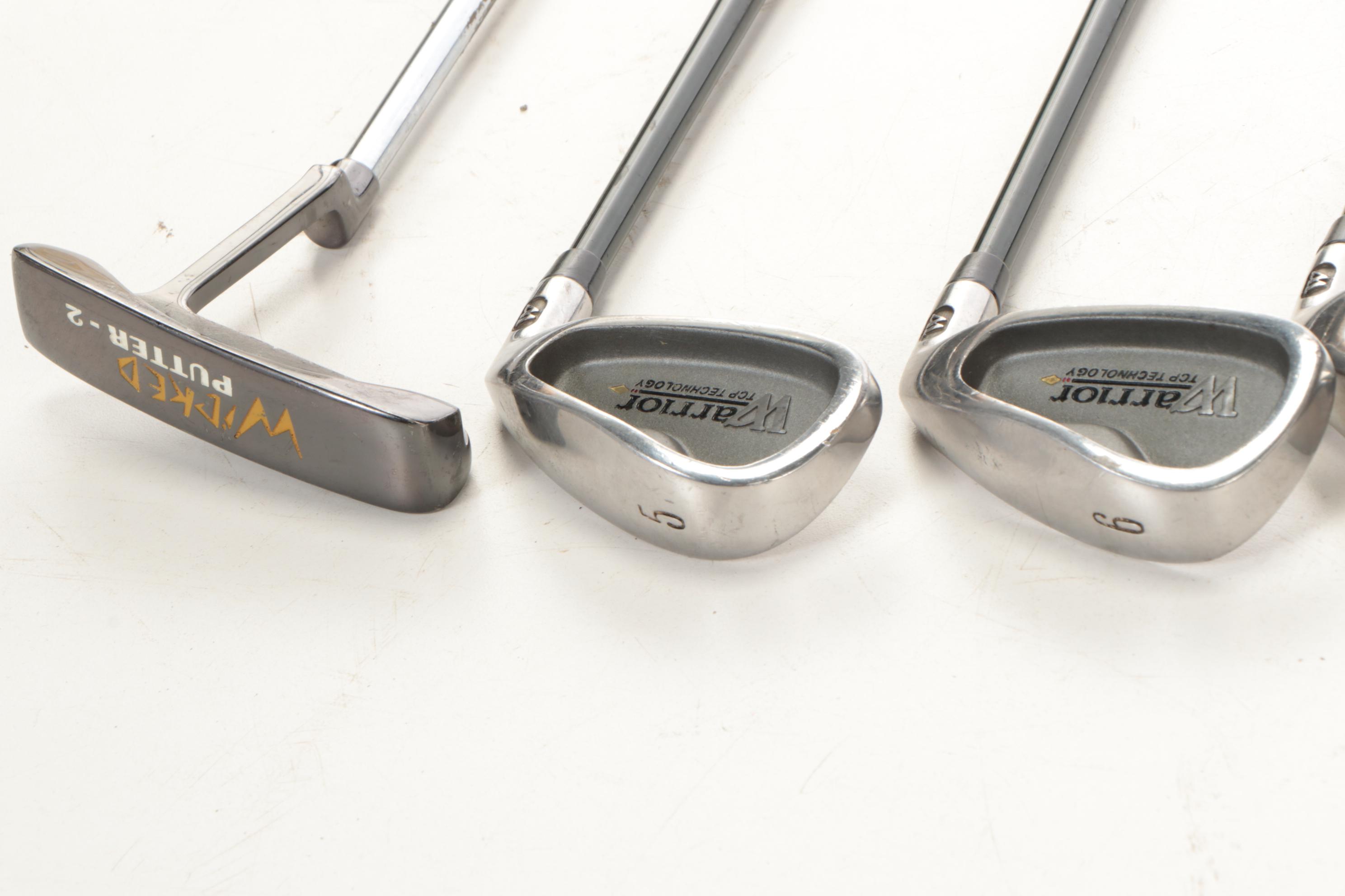 Cincinnati Reds Decorated Golf Bag with Warrior Golf Clubs