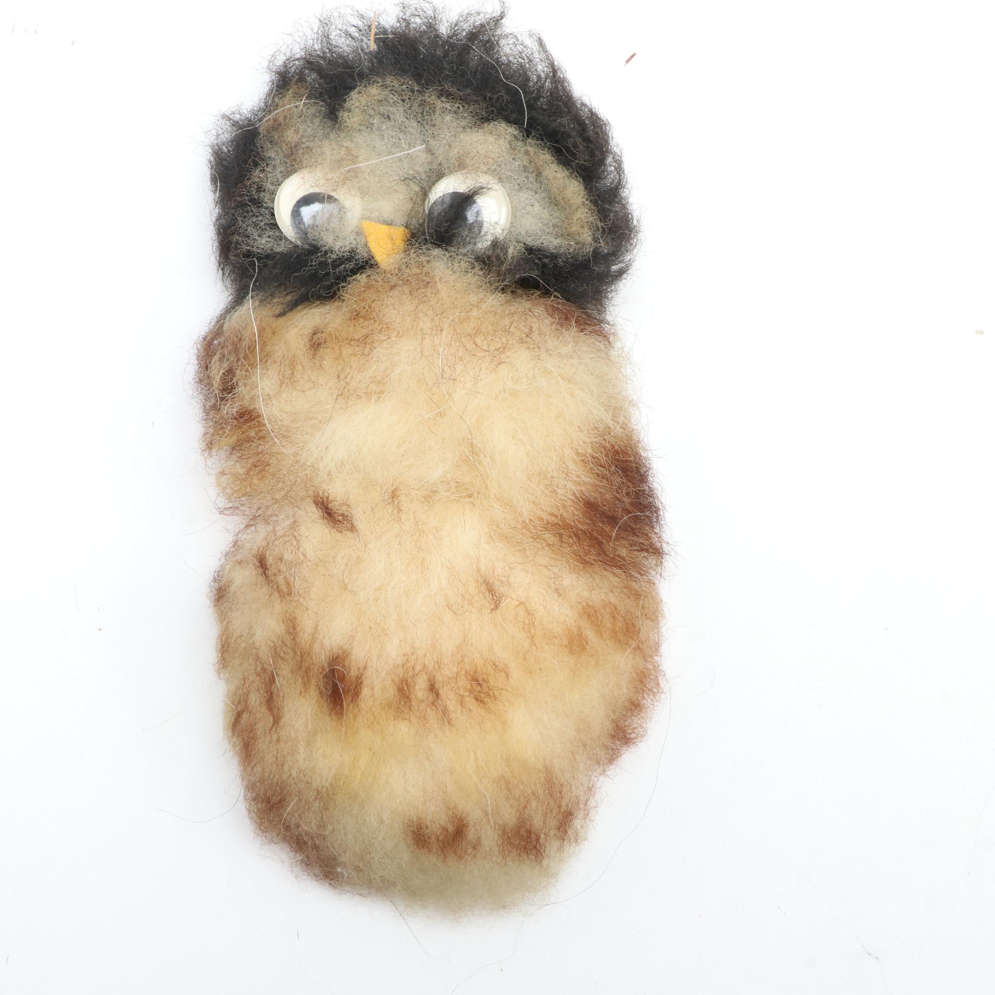 Native Alaskan Handcrafted Wall Décor Including "Reindeer Iceland Sheep Doll"