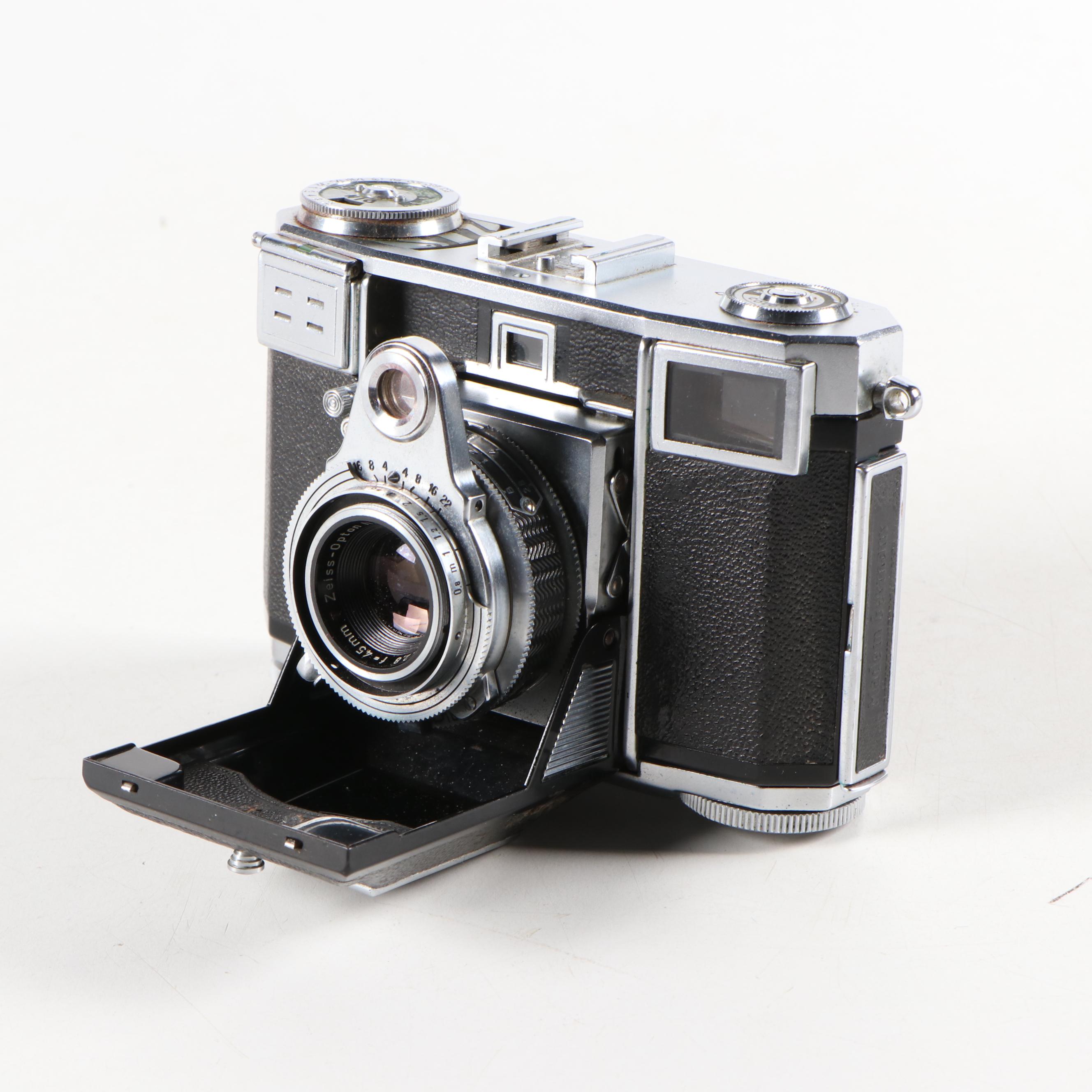 Zeiss Ikon "Contessa" 35mm Camera with Susis Folding Tripod