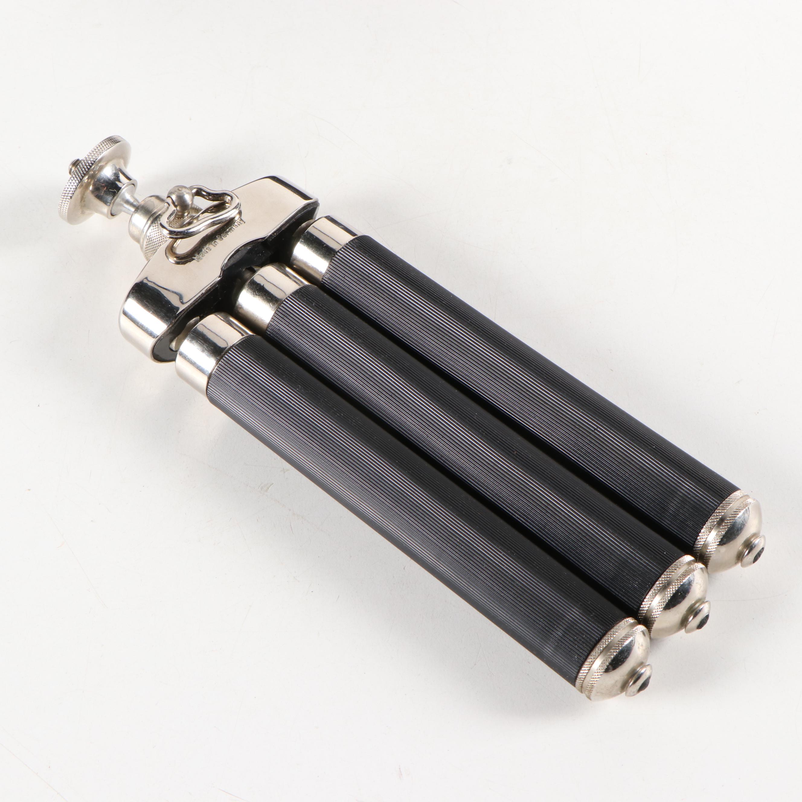 Zeiss Ikon "Contessa" 35mm Camera with Susis Folding Tripod