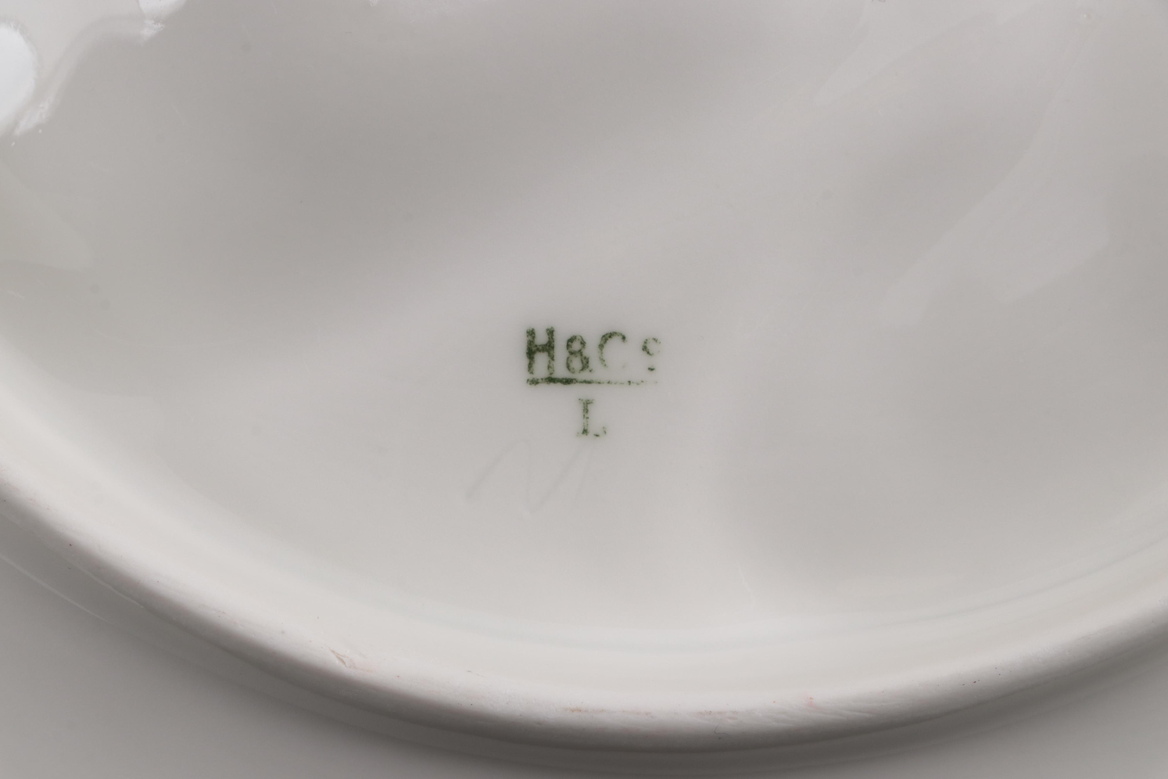 Haviland and Other Continental Molded Porcelain Oyster Plates