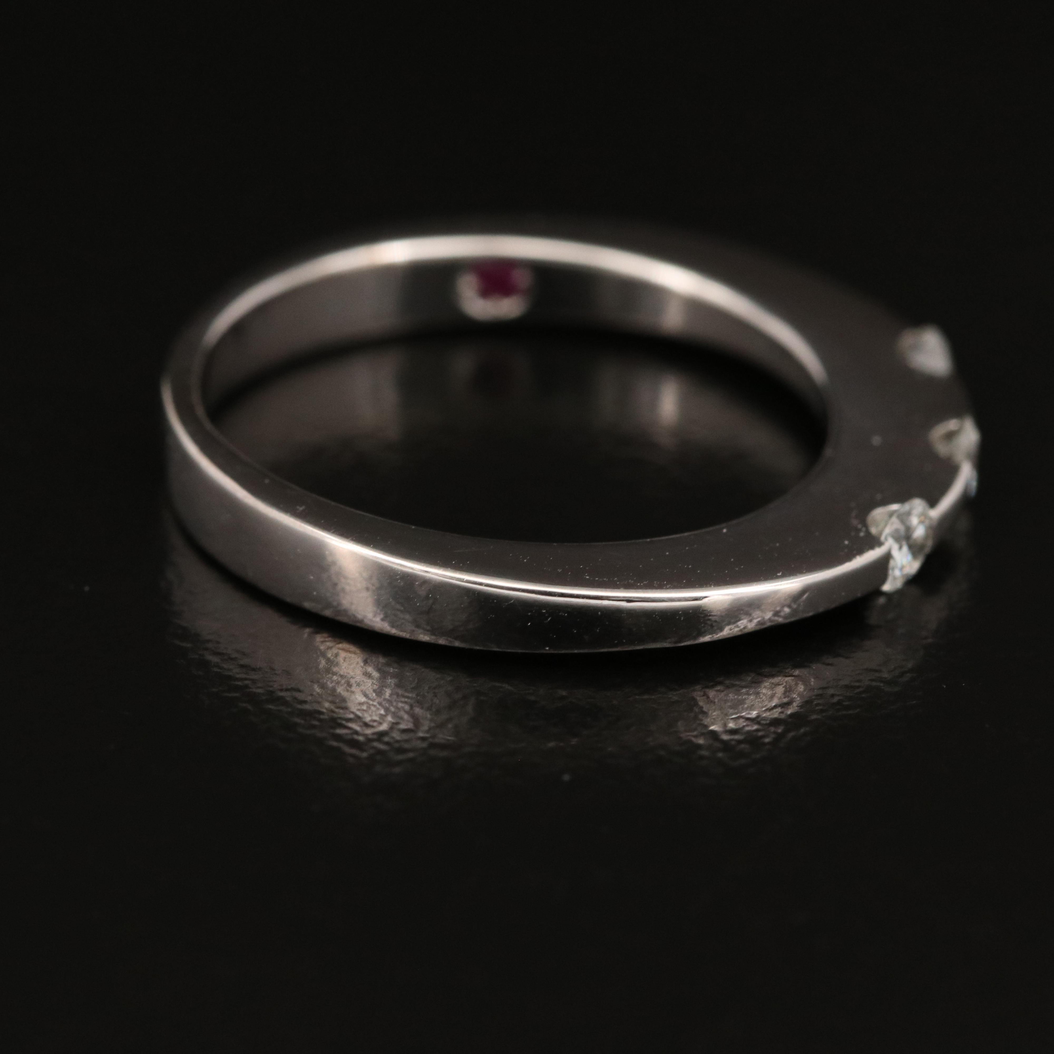 Roberto Coin 18K Diamond and Ruby Ring