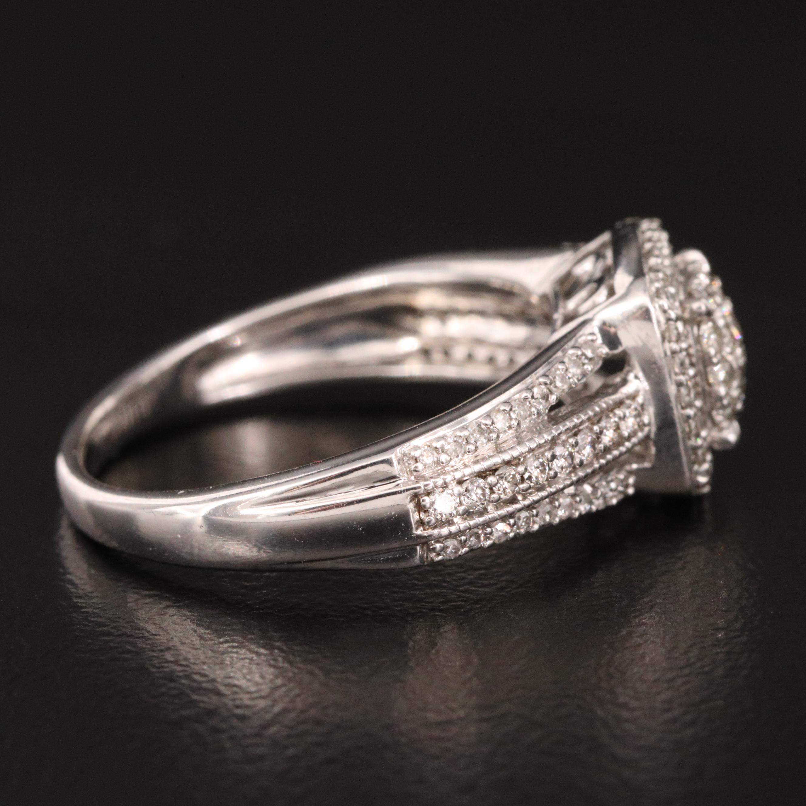 10K Diamond Cluster Ring