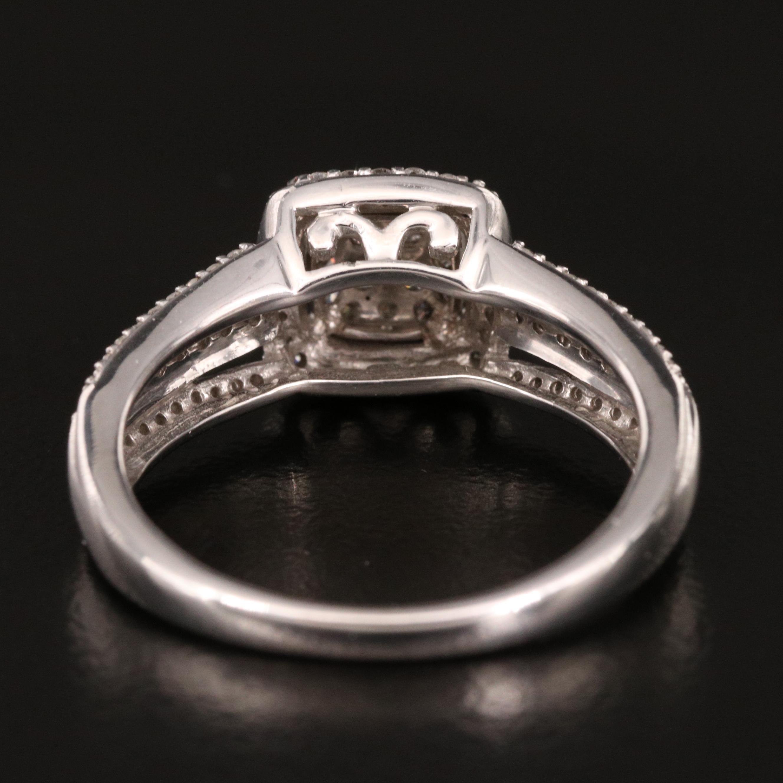 10K Diamond Cluster Ring