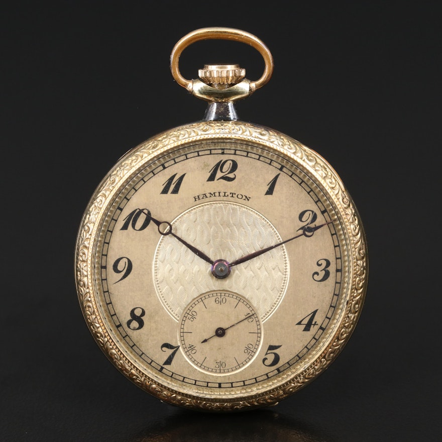 1923 Hamilton Gold Filled Pocket Watch