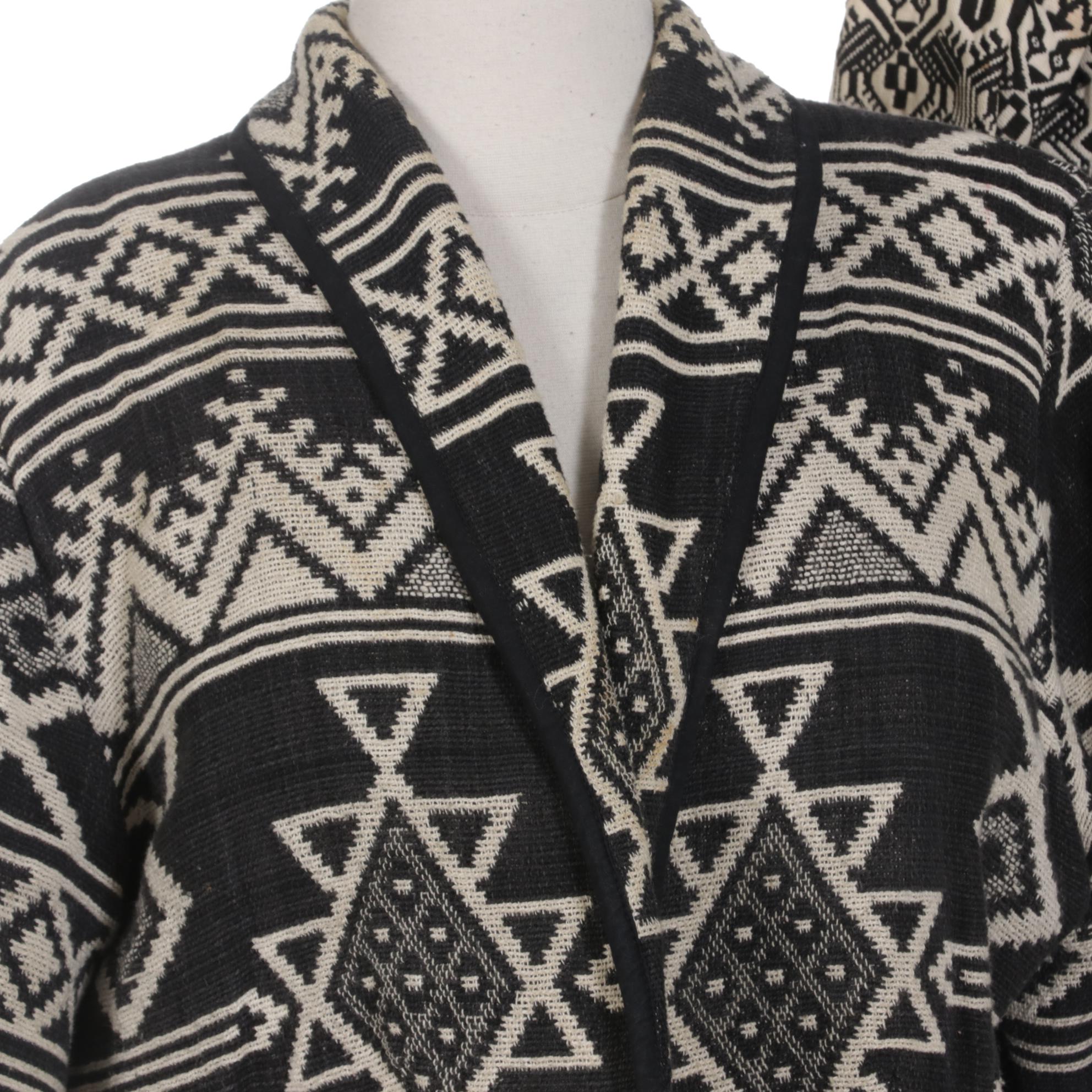 Three Black and White Woven Jackets Including Moka Sport and More