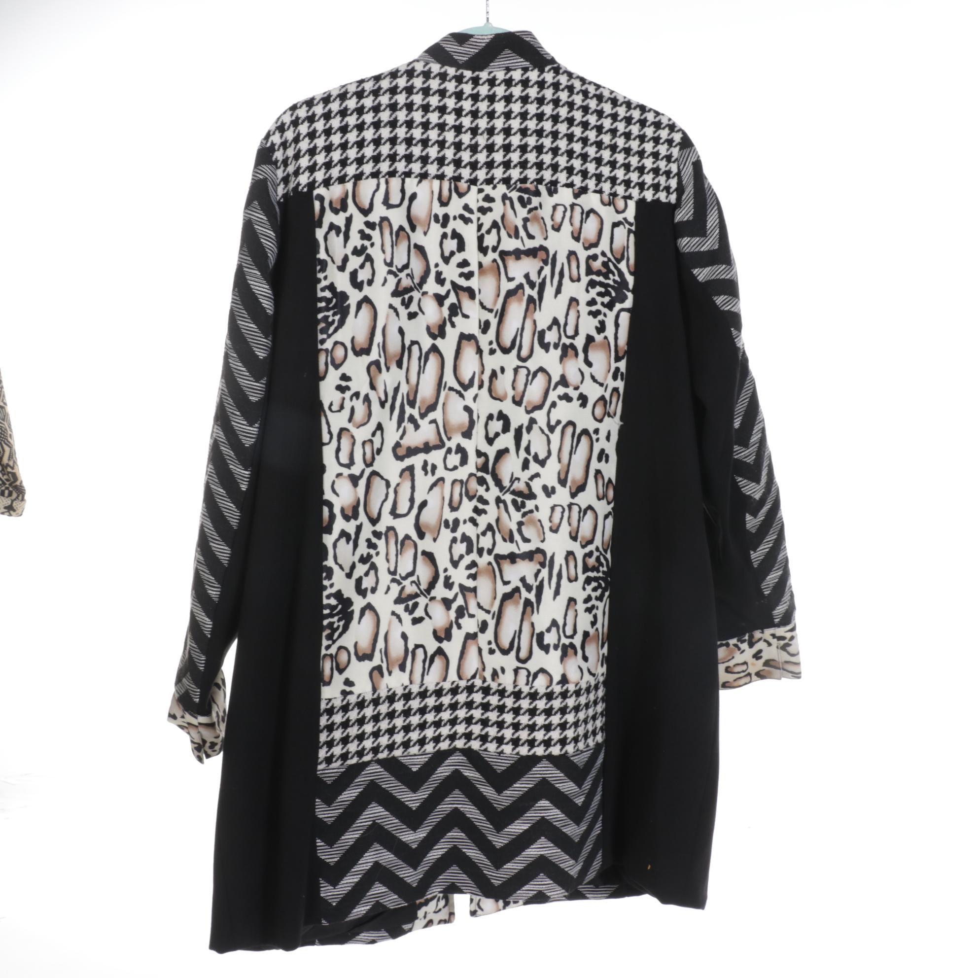 Three Black and White Woven Jackets Including Moka Sport and More