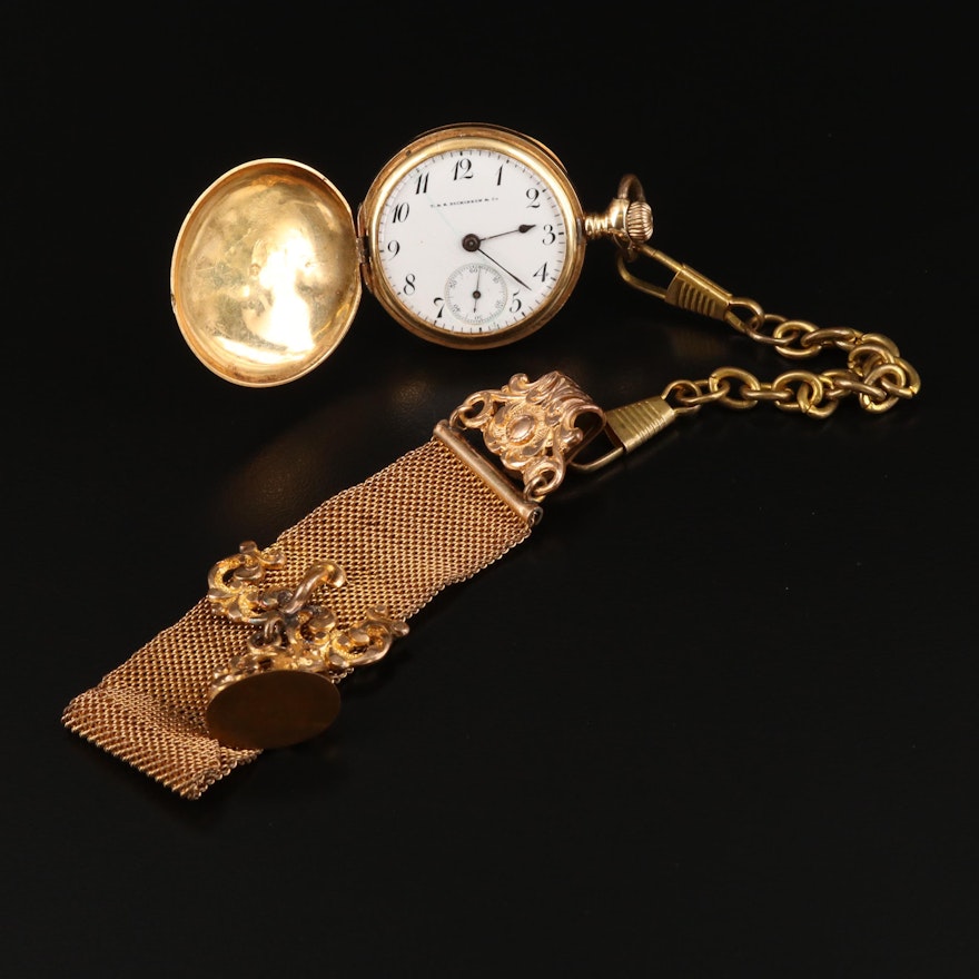 T&E Dickinson & Co. 18K Pocket Watch