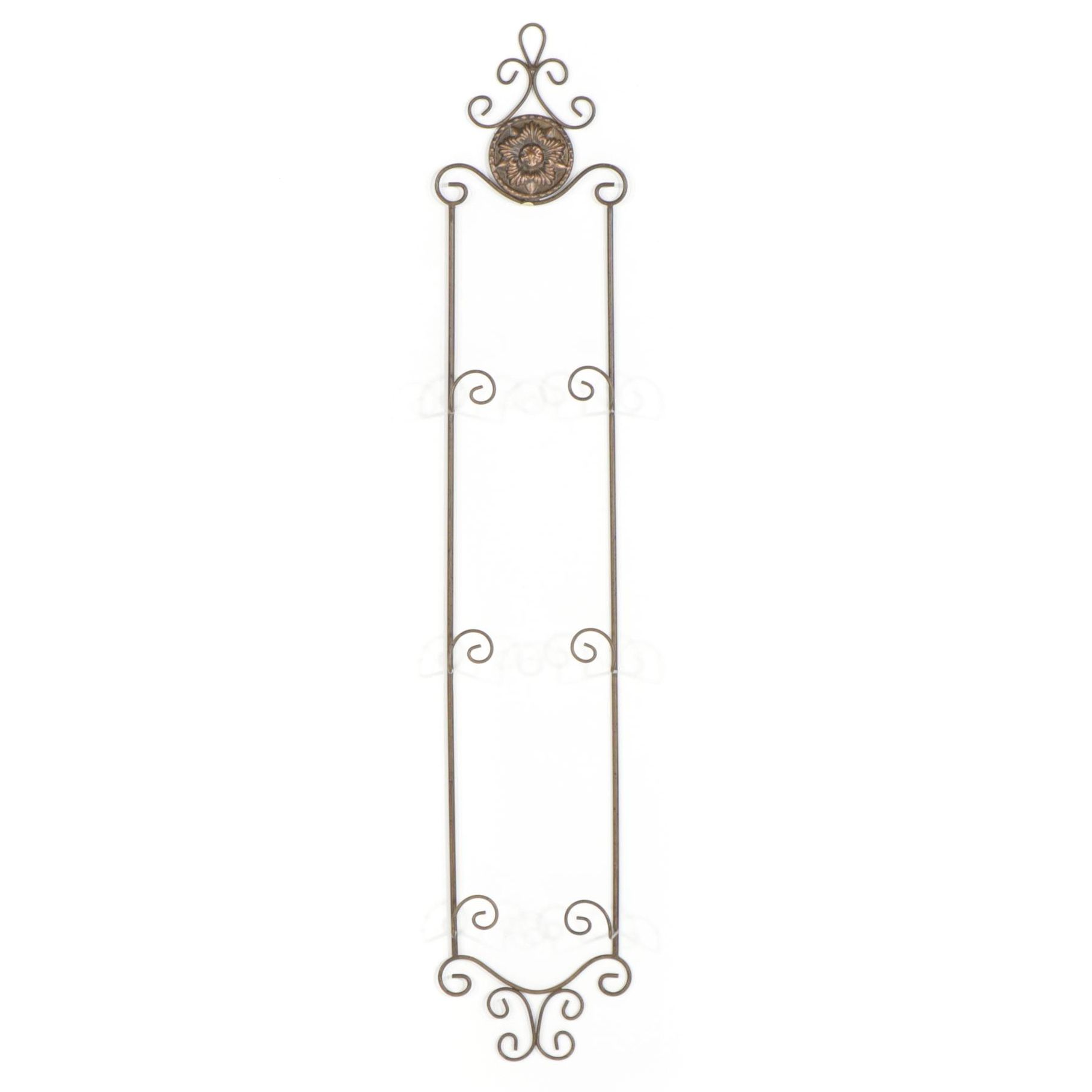 Wrought Metal Wall Hanging Plate Display