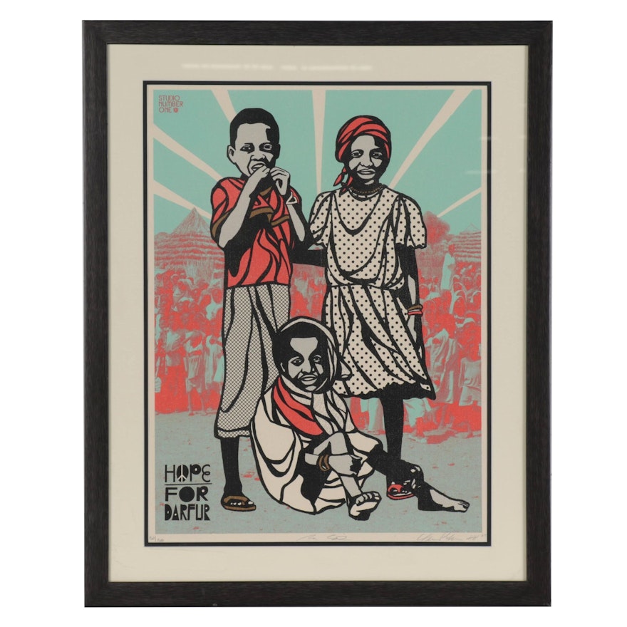 HOPE Artists Serigraph "Hope for Darfur," 2008