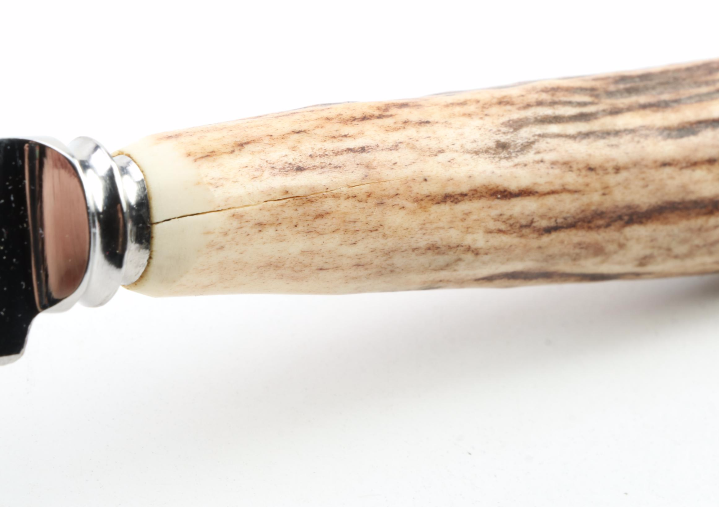 Griffon Stainless Steel Steak Knives with Stag Antler Handles