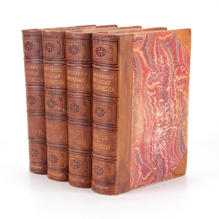 "The Condensed American Cyclopædia" Four-Volume Set, 1877