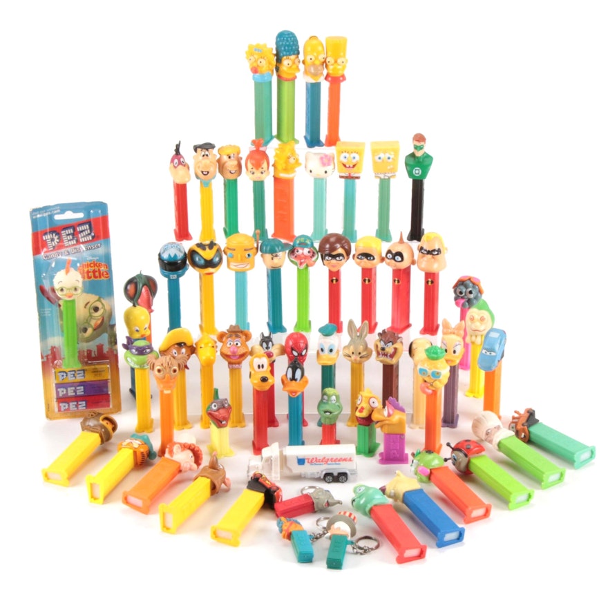 Pez Dispencer Collection Including the Simpsons, Looney Tunes, More