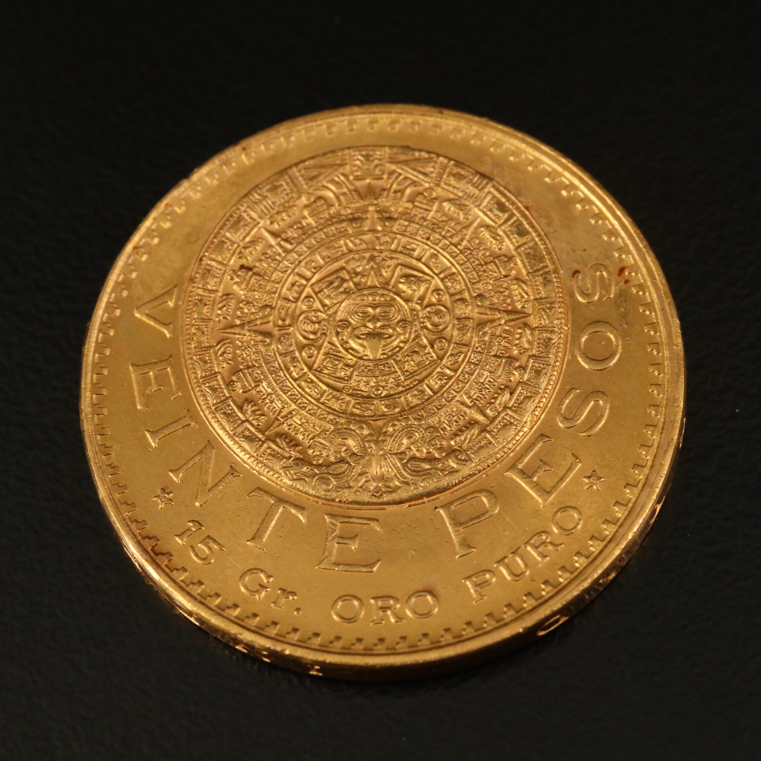 1959 Mexico 20-Pesos Gold Coin